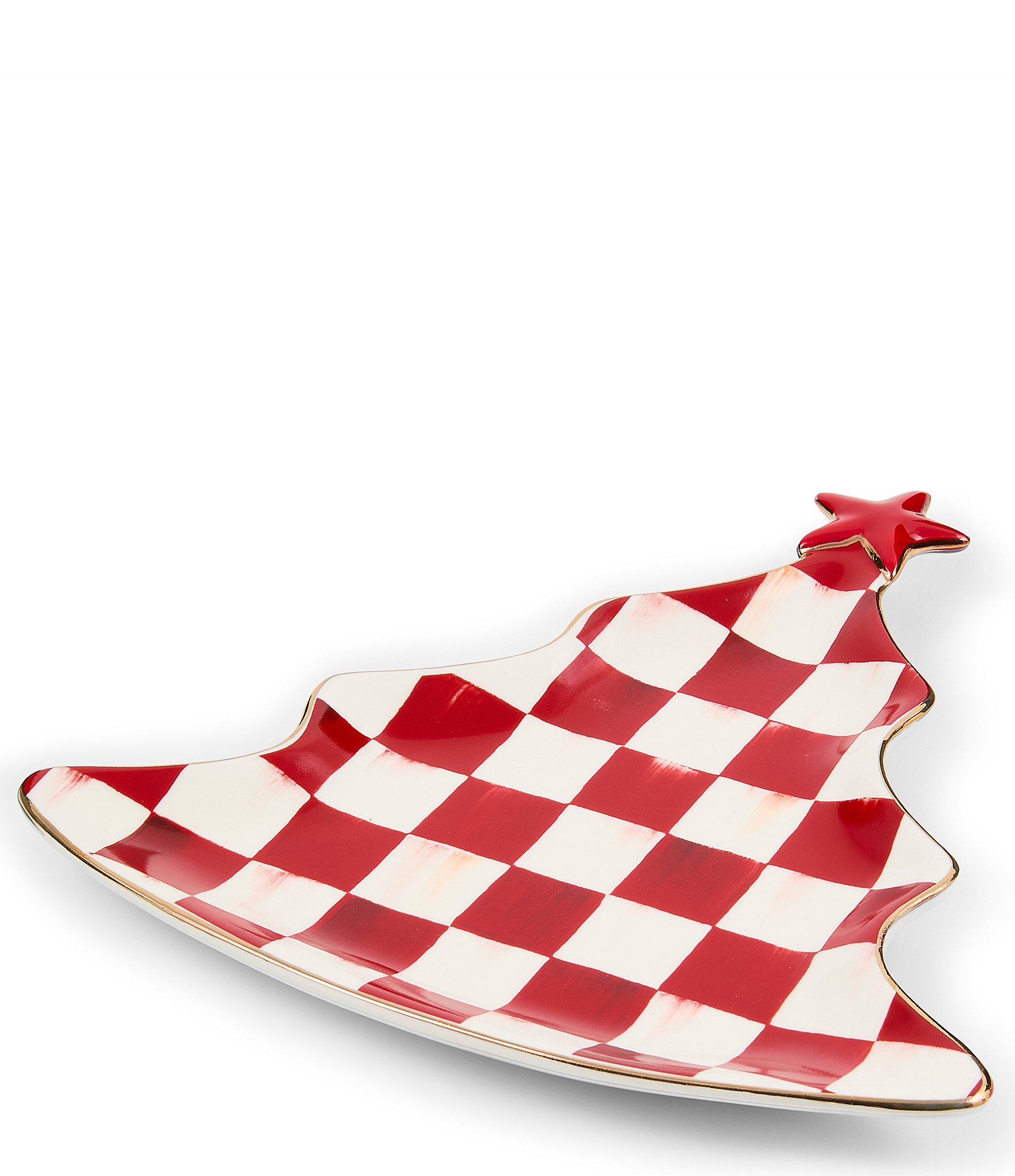MacKenzie-Childs Check Tree Trinket Tray