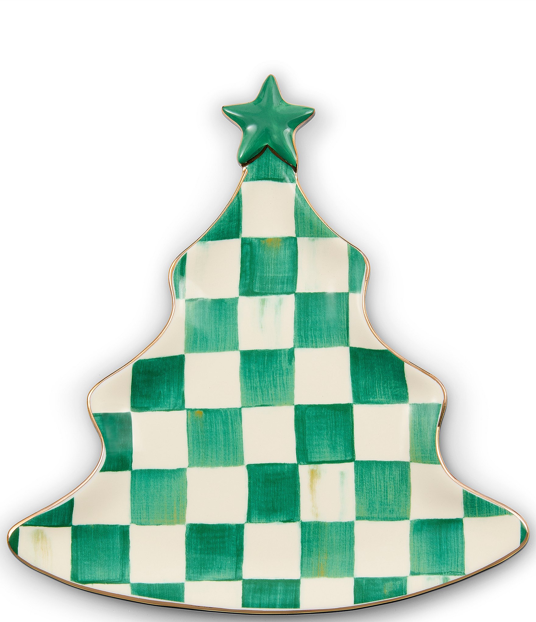 MacKenzie-Childs Check Tree Trinket Tray