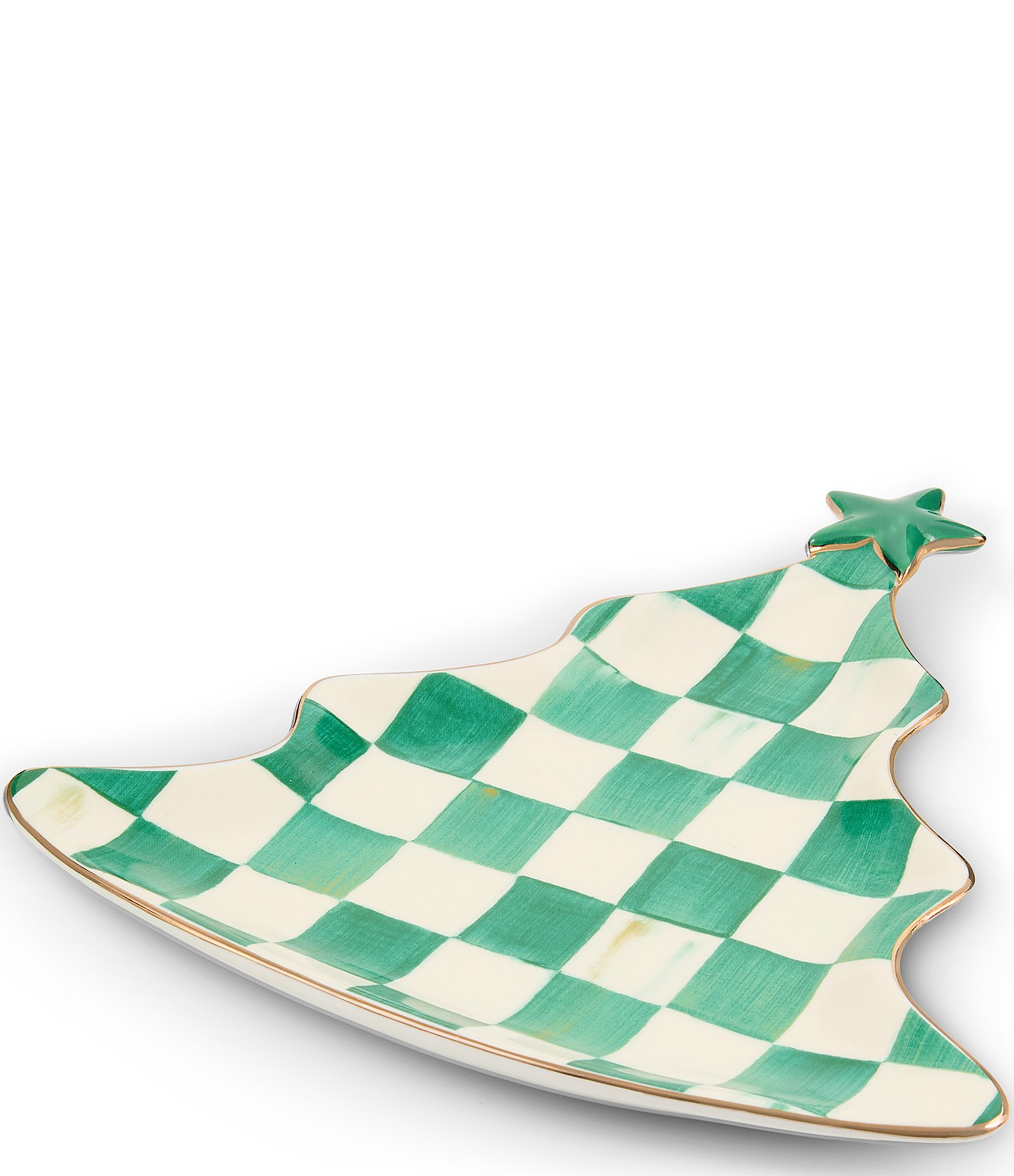 MacKenzie-Childs Check Tree Trinket Tray