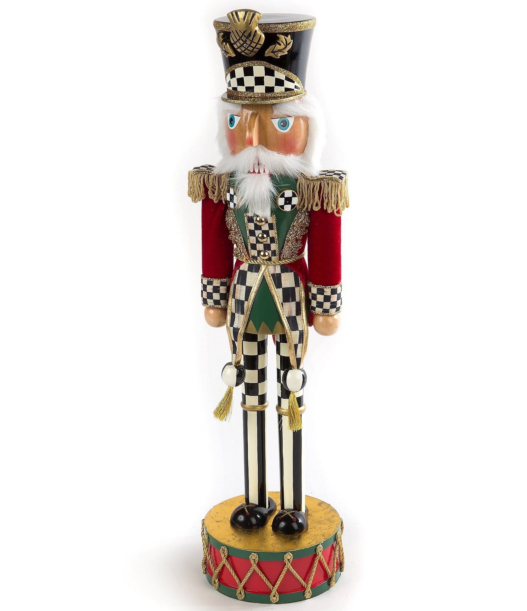 MacKenzie-Childs Classic Highland Check Nutcracker