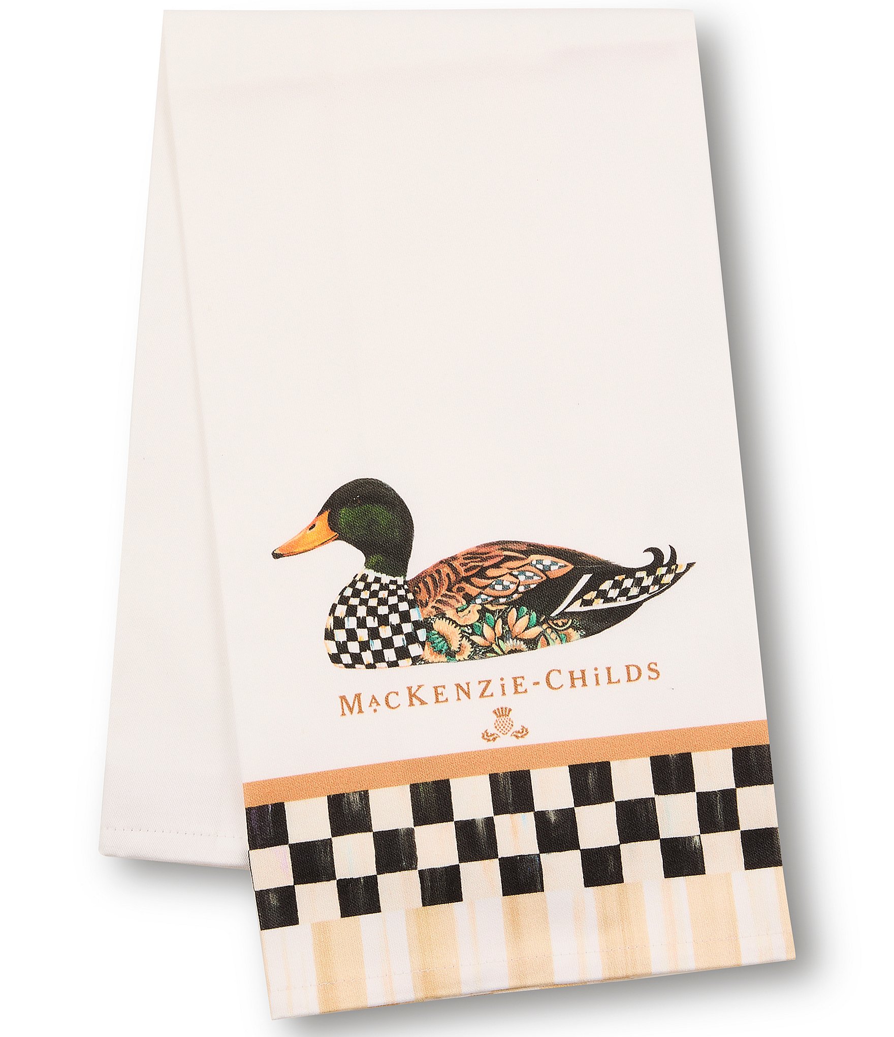 MacKenzie-Childs Mallard Printed Dish Towel