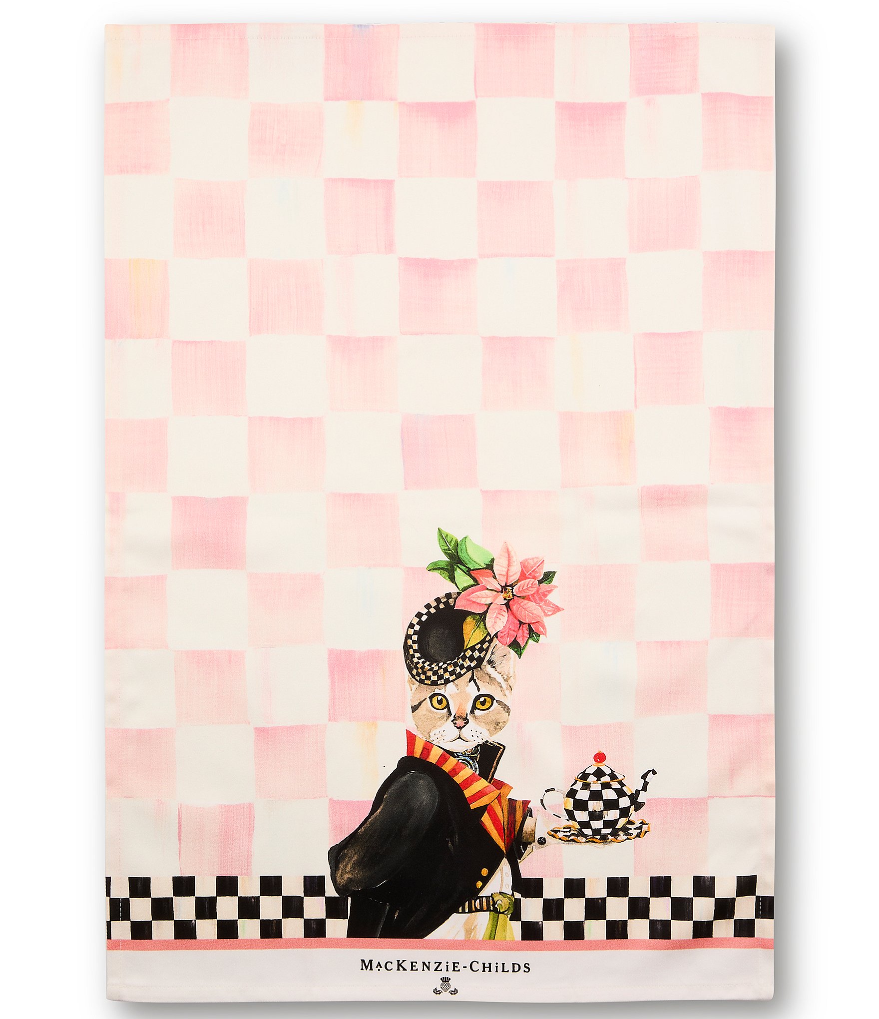 MacKenzie-Childs Miss Kitty Printed Dish Towel