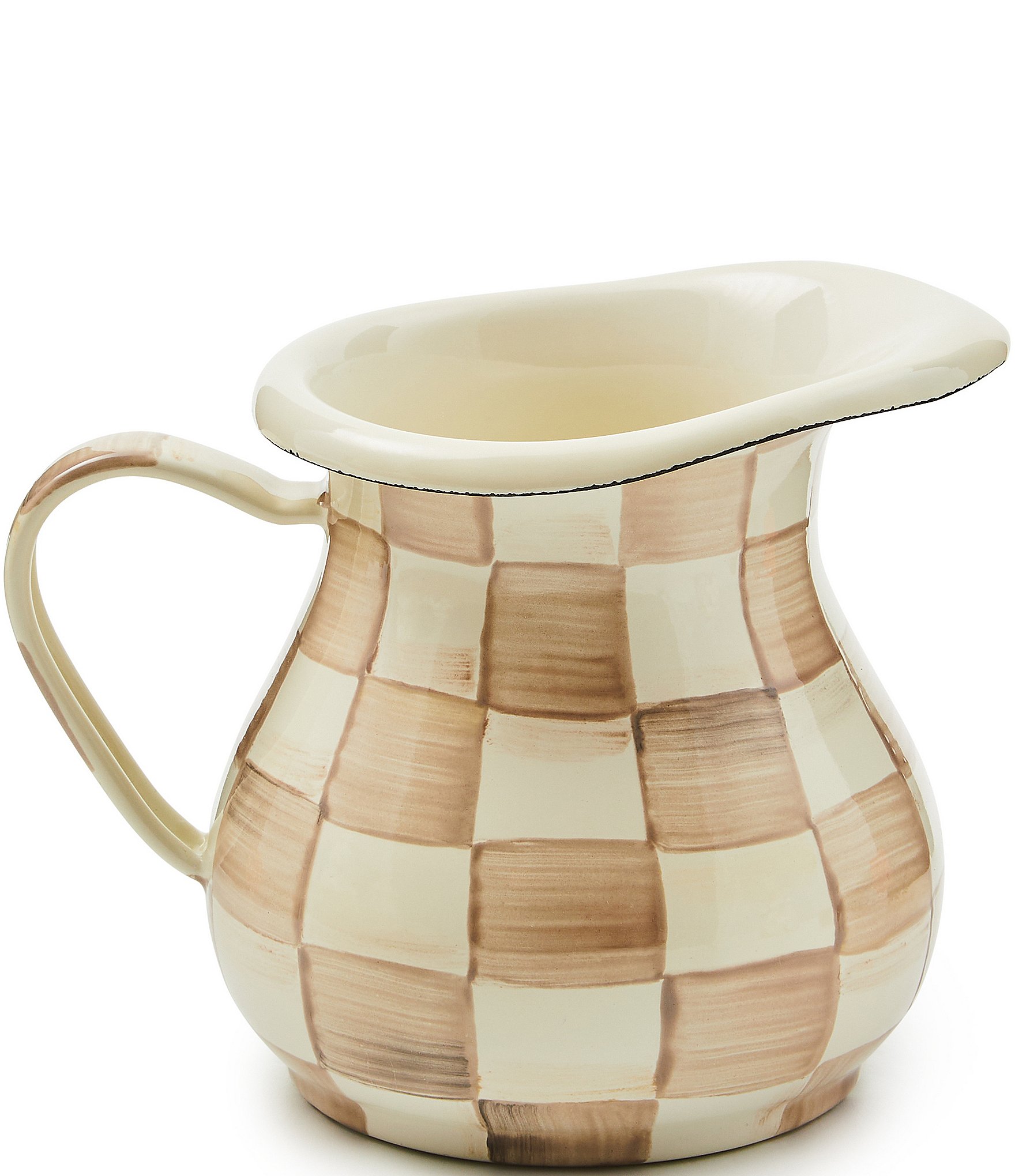 MacKenzie-Childs Check Enamel Little Creamer | Dillard's
