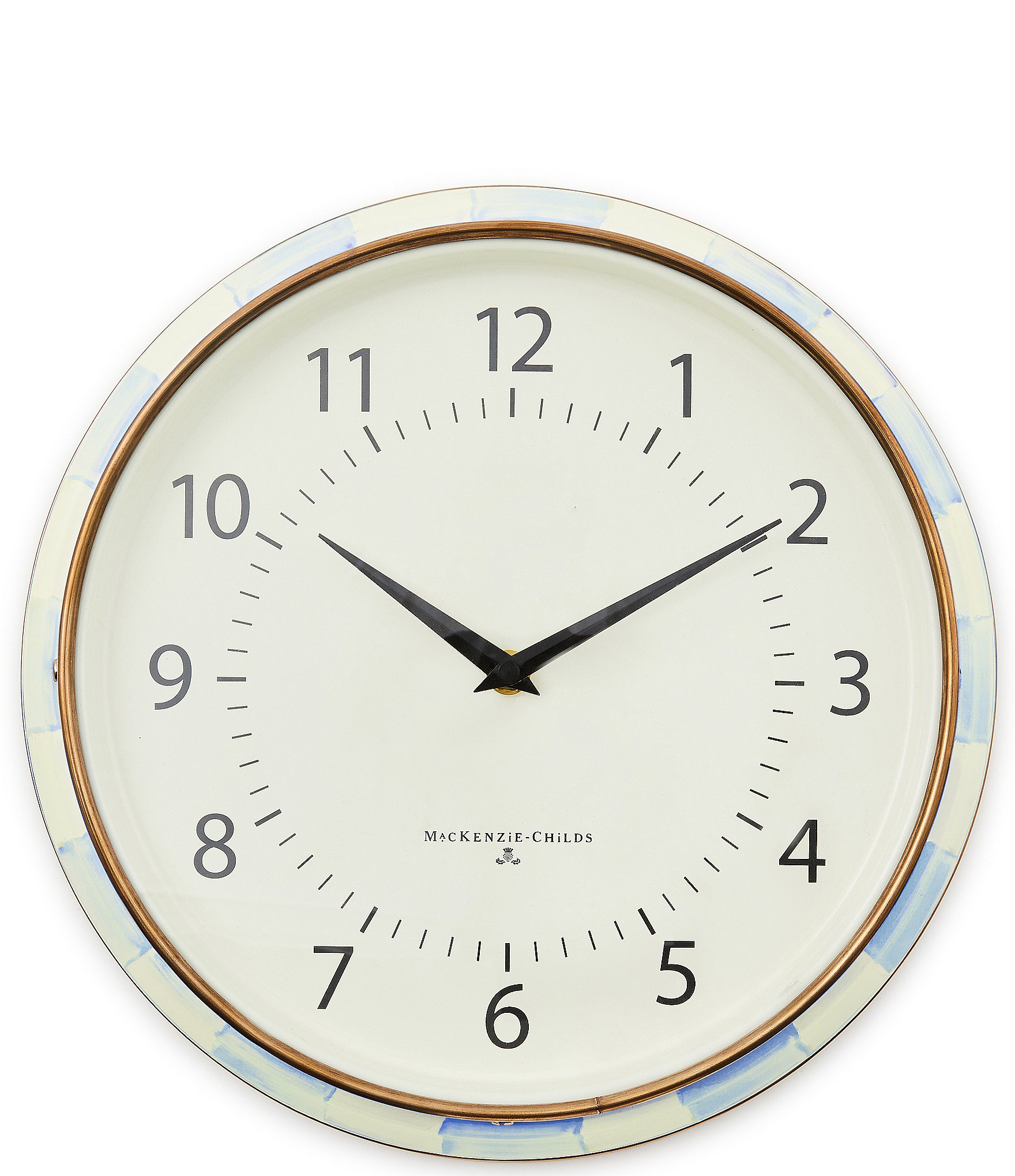 MacKenzie-Childs Check School Wall Clock