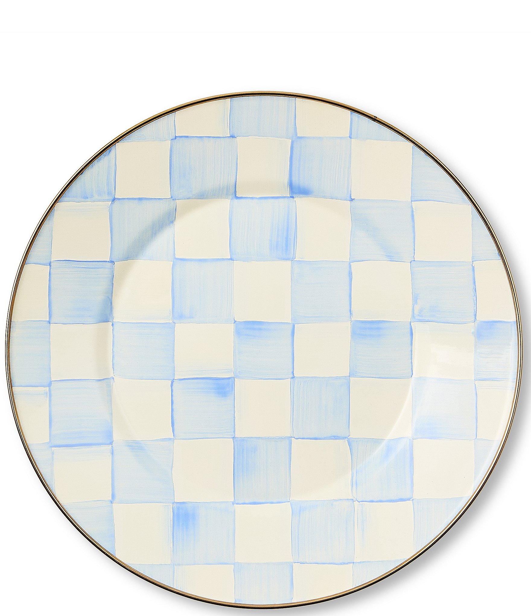 MacKenzie-Childs Check Enamel Dinner Plate