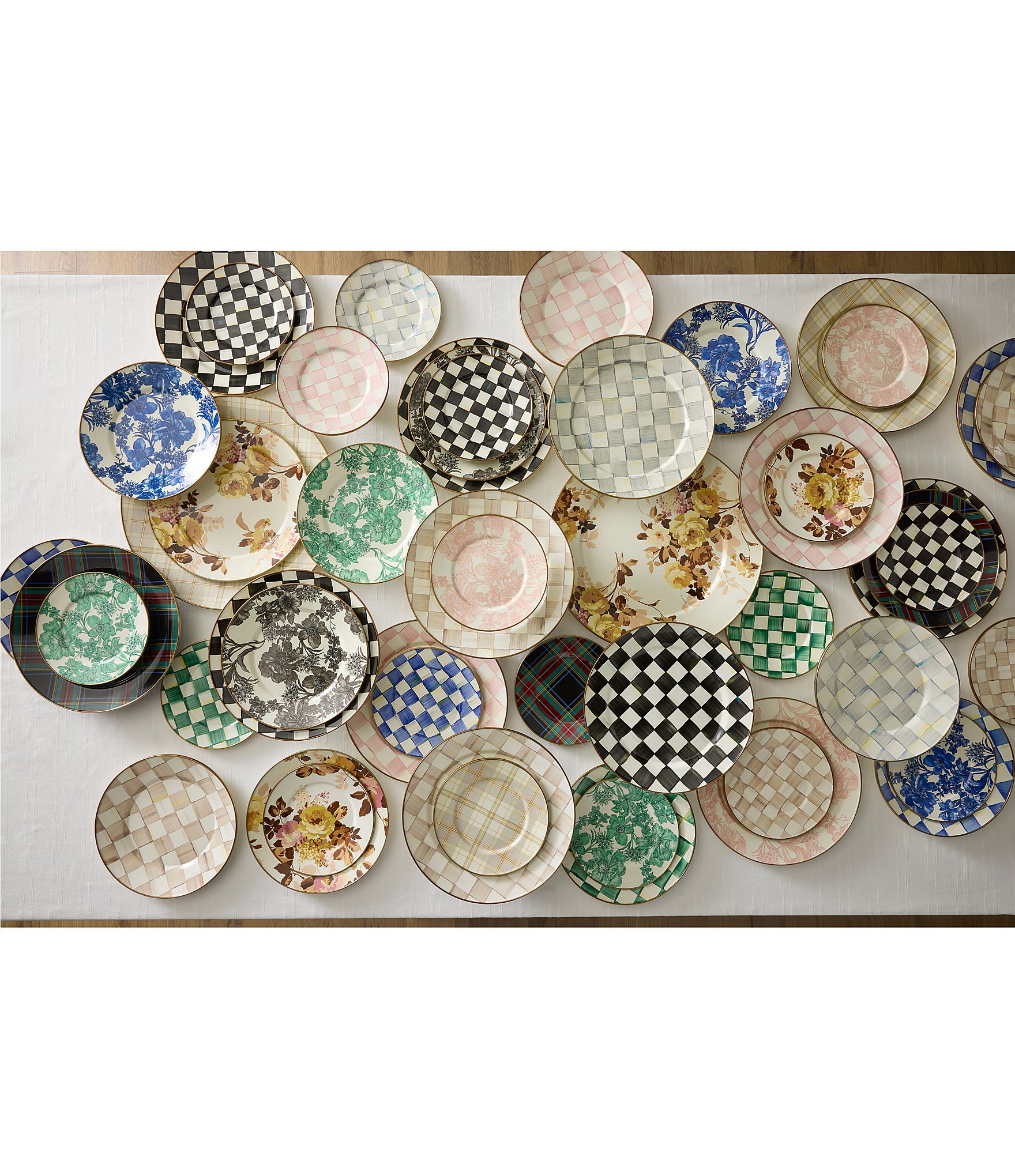 MacKenzie-Childs Check Enamel Serving Platter, 16#double;