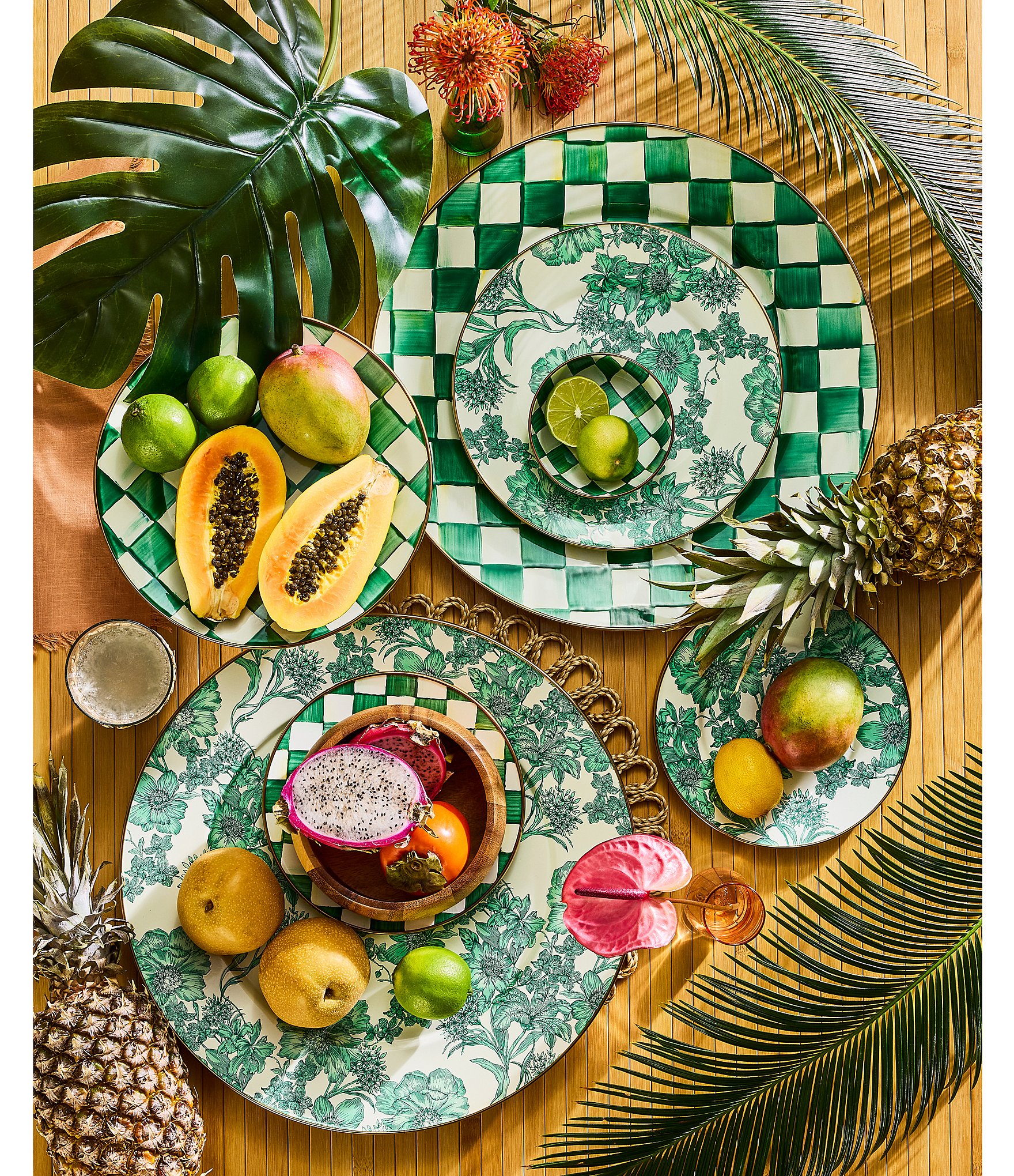 MacKenzie-Childs Check Enamel Serving Platter