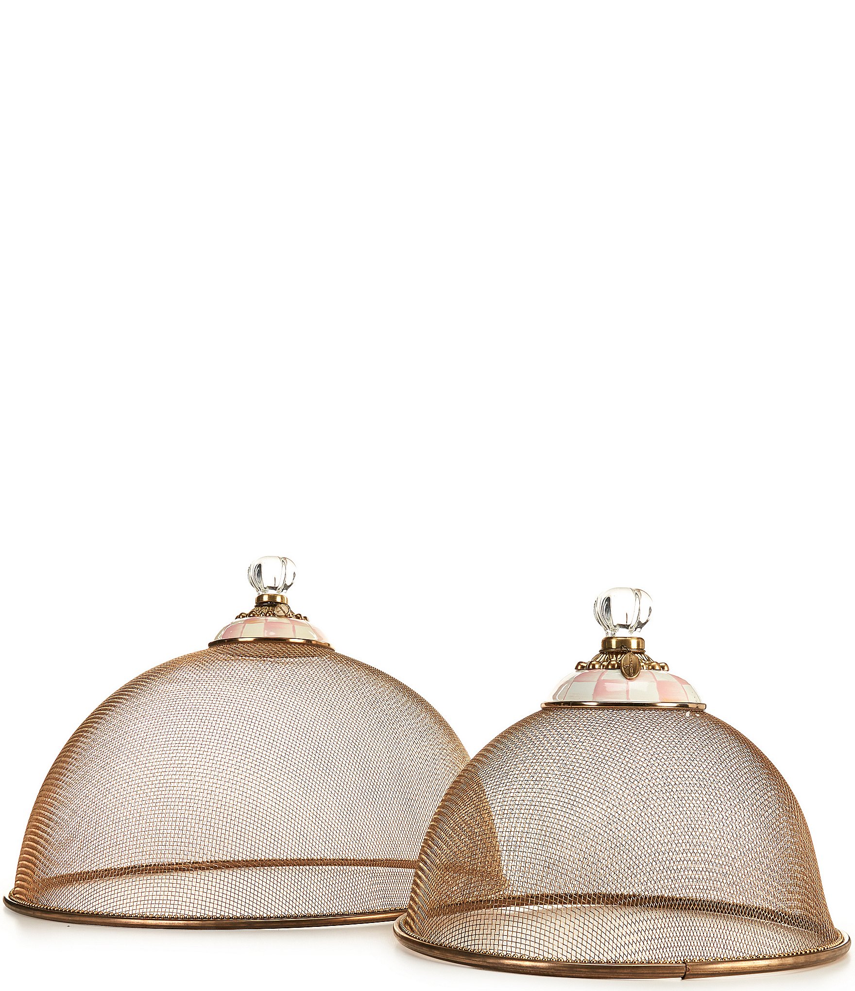 MacKenzie-Childs Rosy Check Mesh Dome
