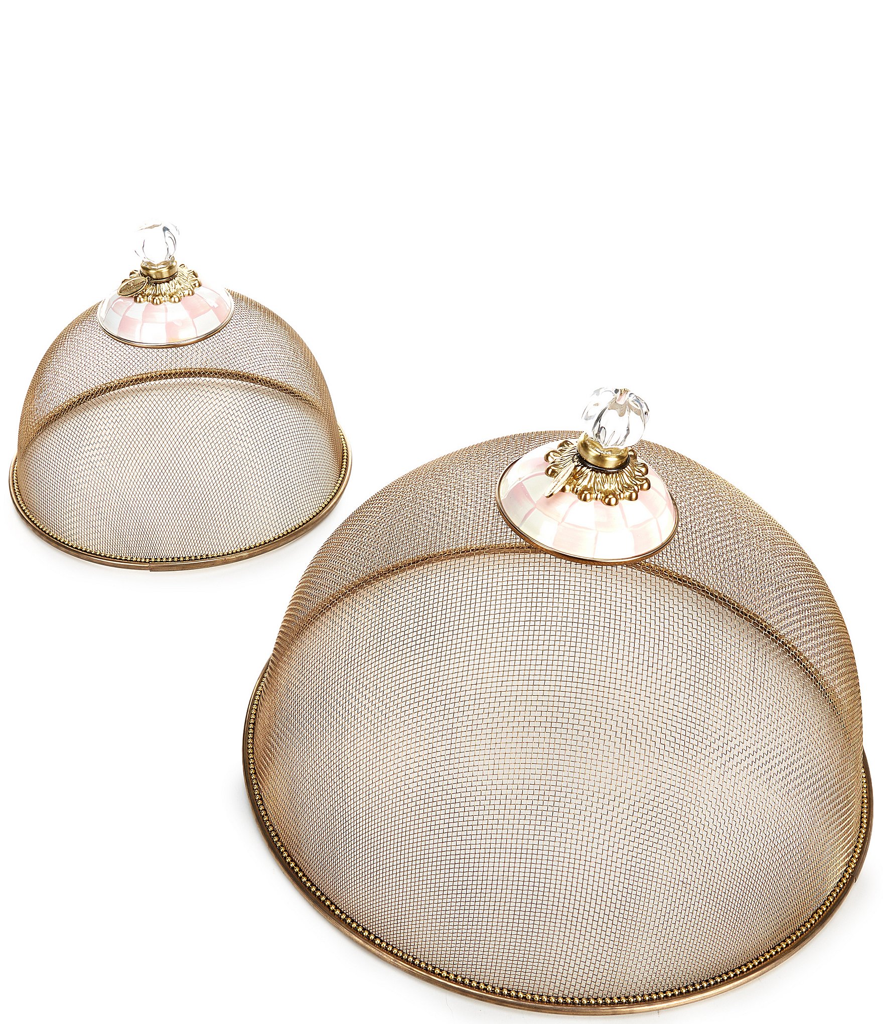 MacKenzie-Childs Rosy Check Mesh Dome