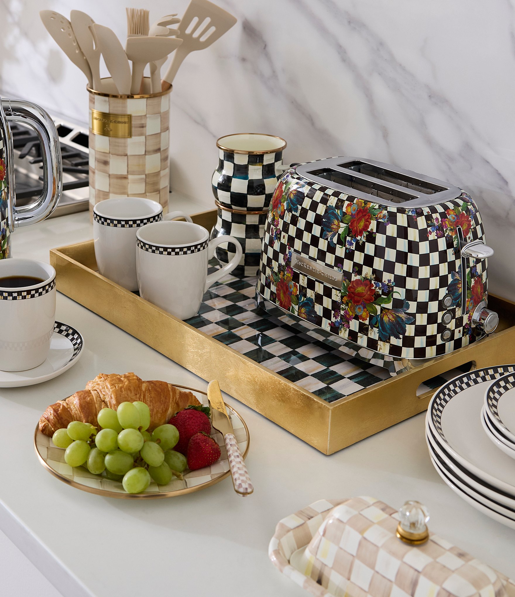 MacKenzie-Childs Check® Enamel Mug