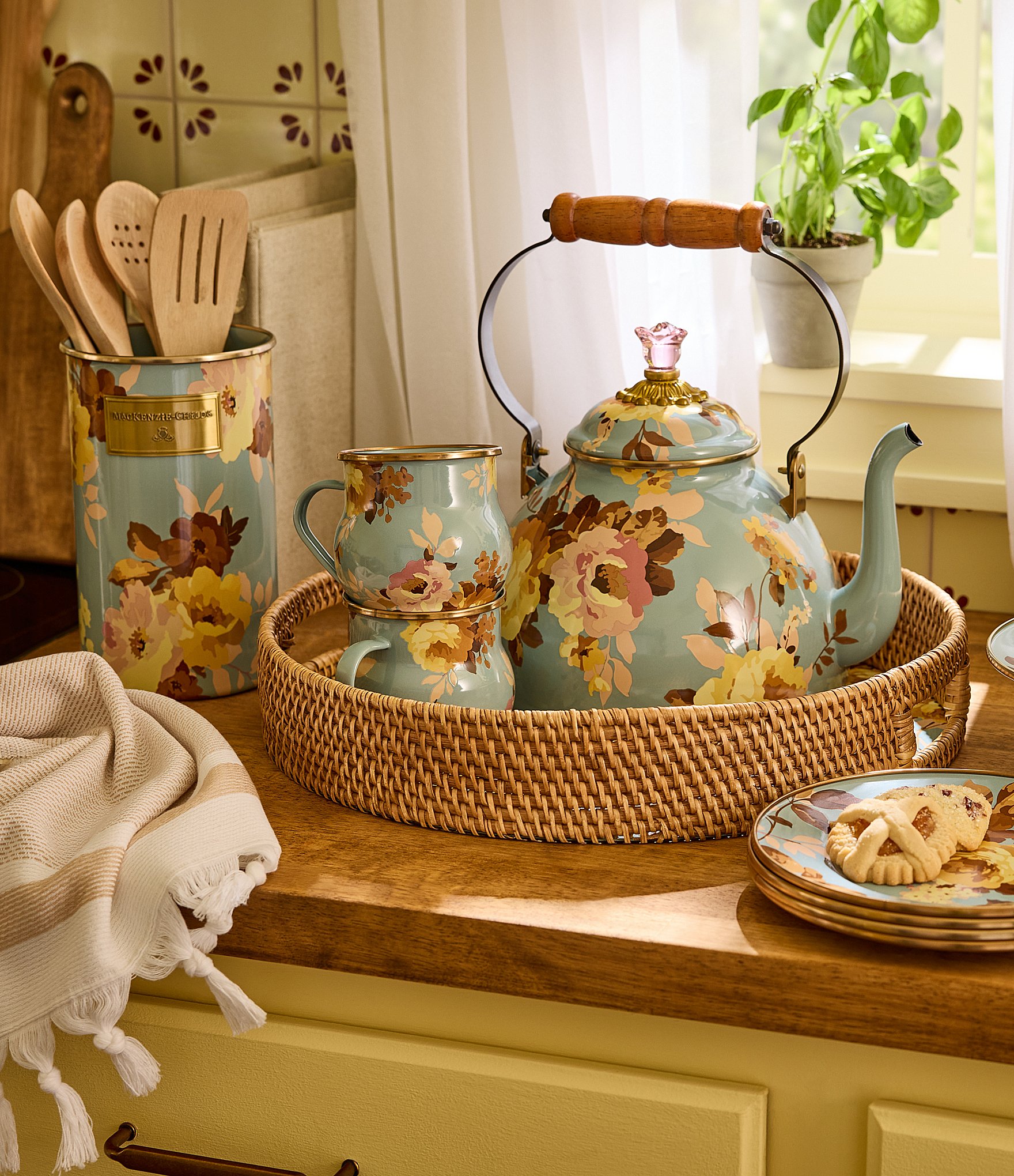 MacKenzie-Childs Wild Rose Novelty Mug