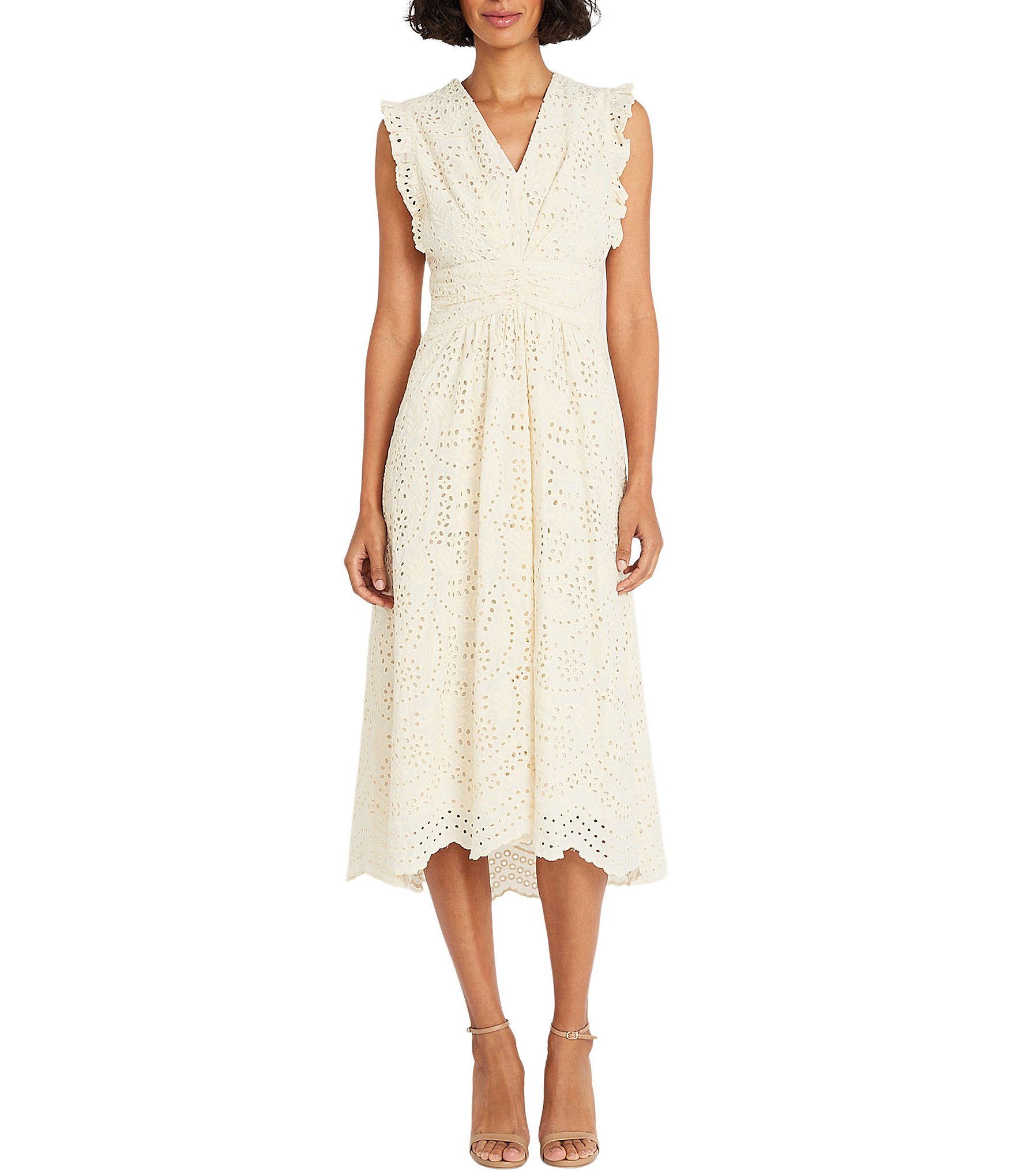 Ivory Lace Cocktail Dress Maggie London