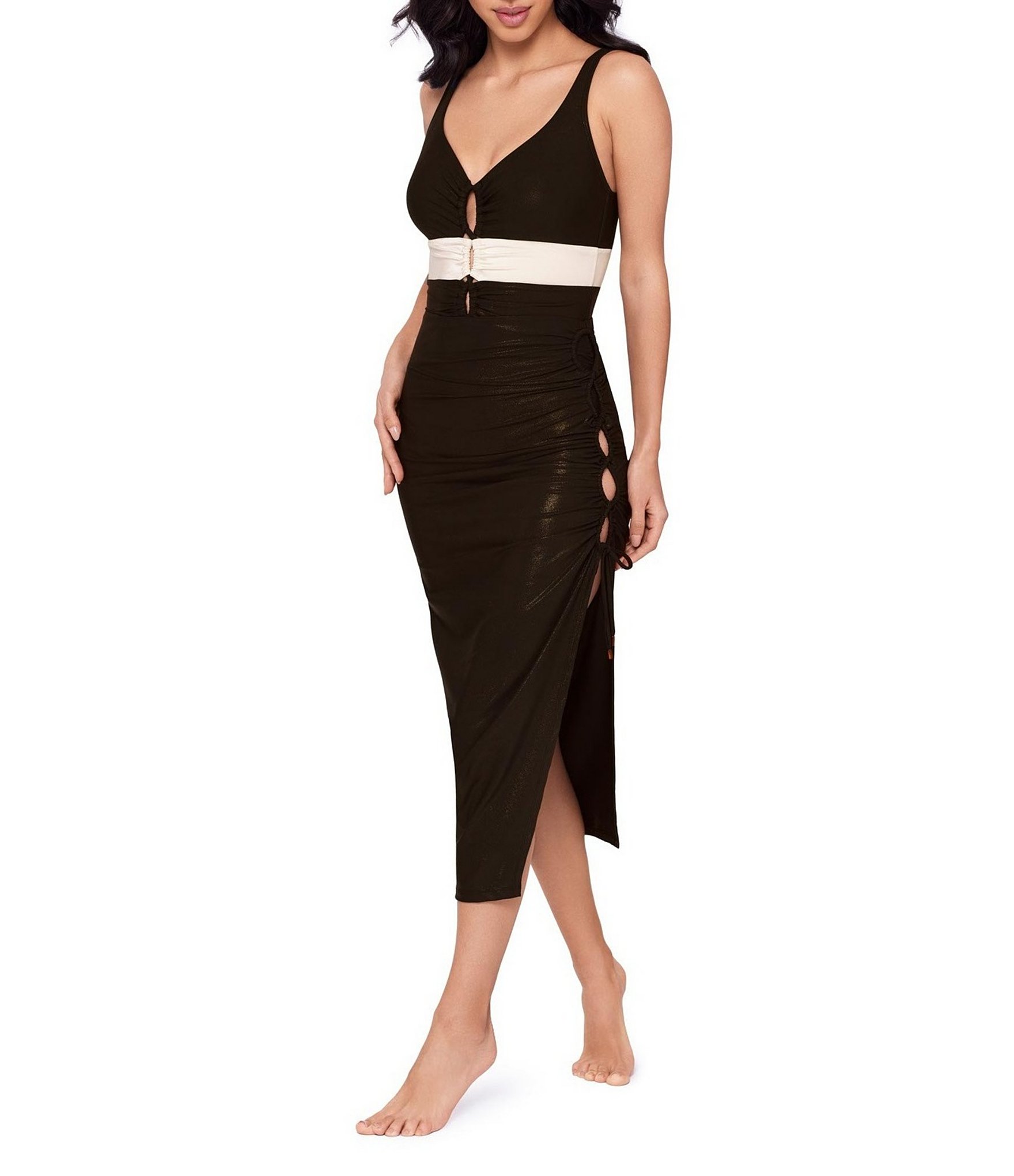 Magicsuit Block Party Adjustable Drawstring Versatile Design Skirt Swim Cover-Up