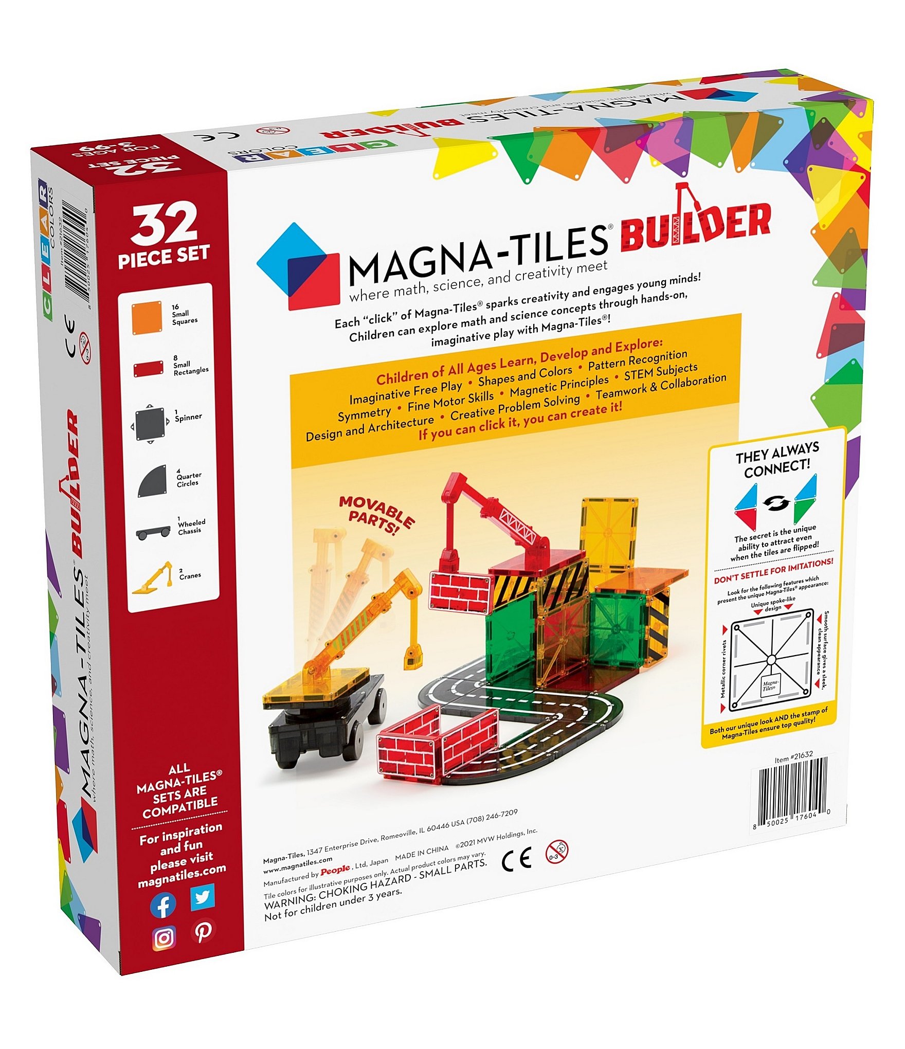 Magna-Tiles® Builder 32-Piece Set