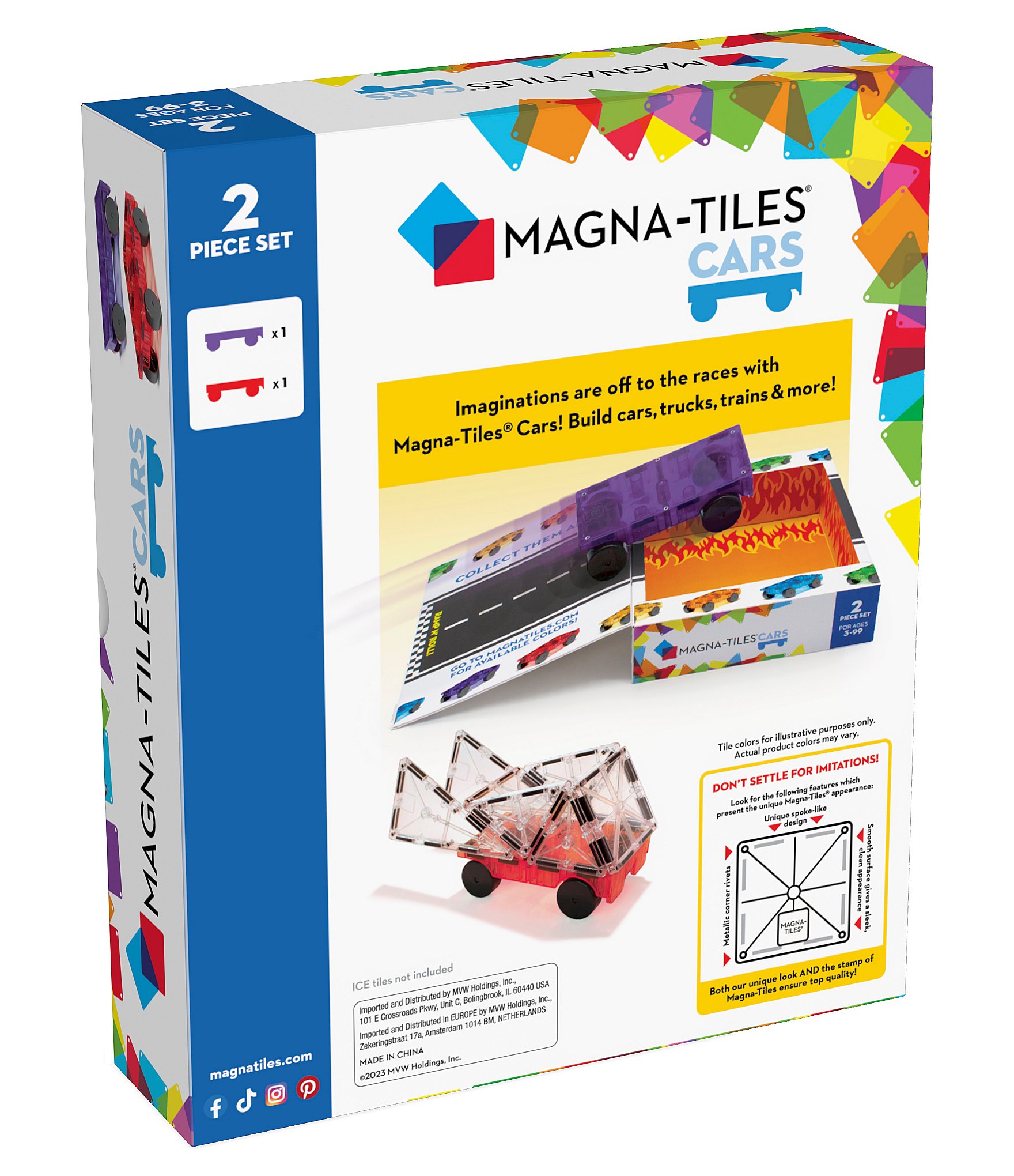 Magna-Tiles® Cars 2-Piece Set