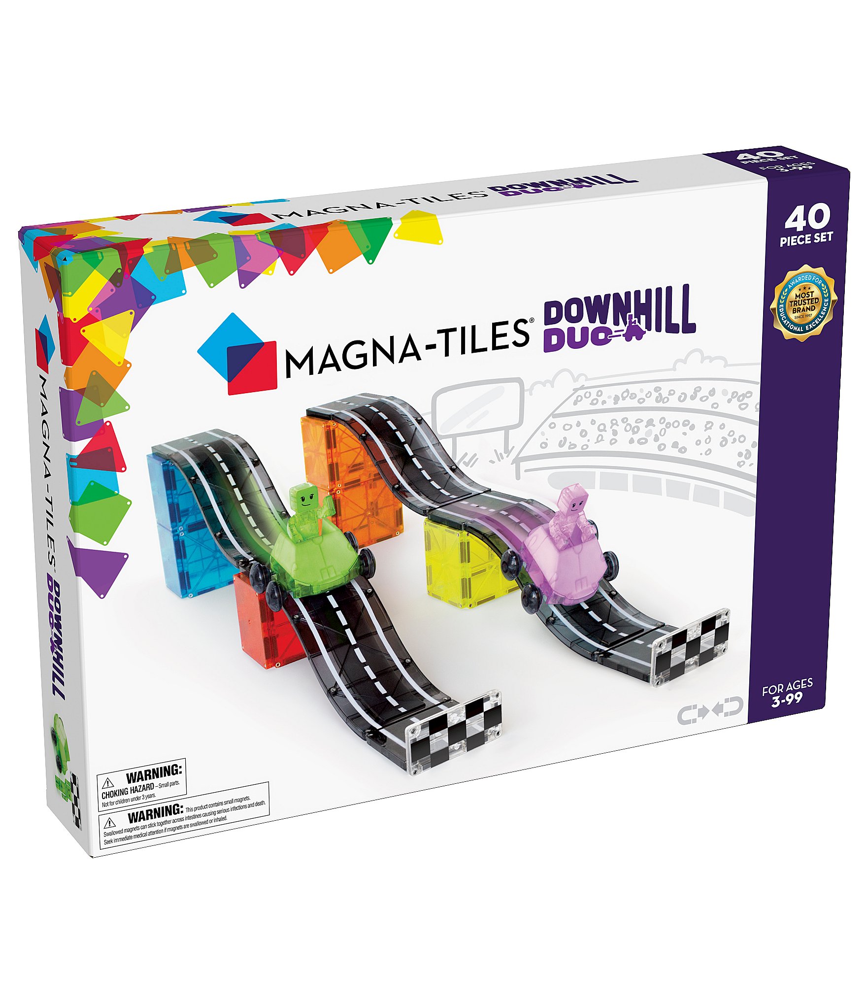 Magna-Tiles Downhill Duo - 40 Piece Set