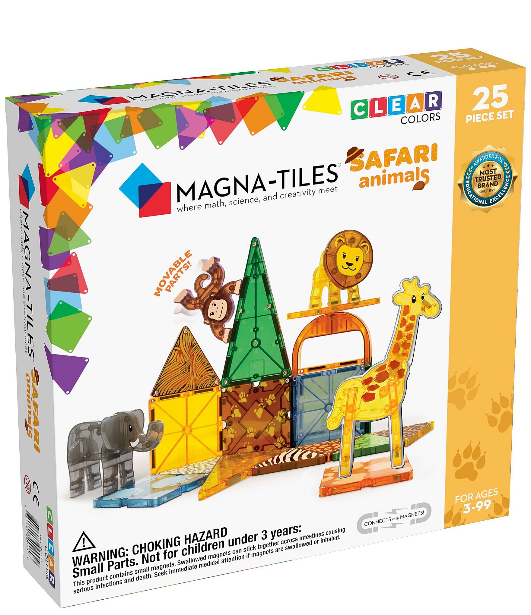 Magna-Tiles® Safari Animals 25-Piece Set