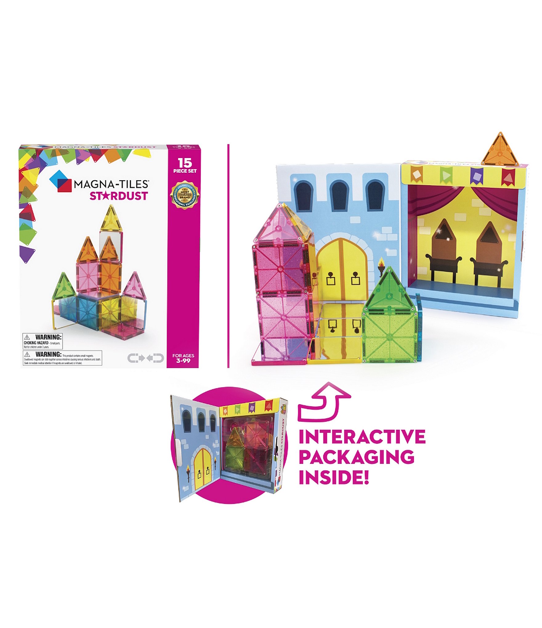 Magna-Tiles® Stardust 15-Piece Set