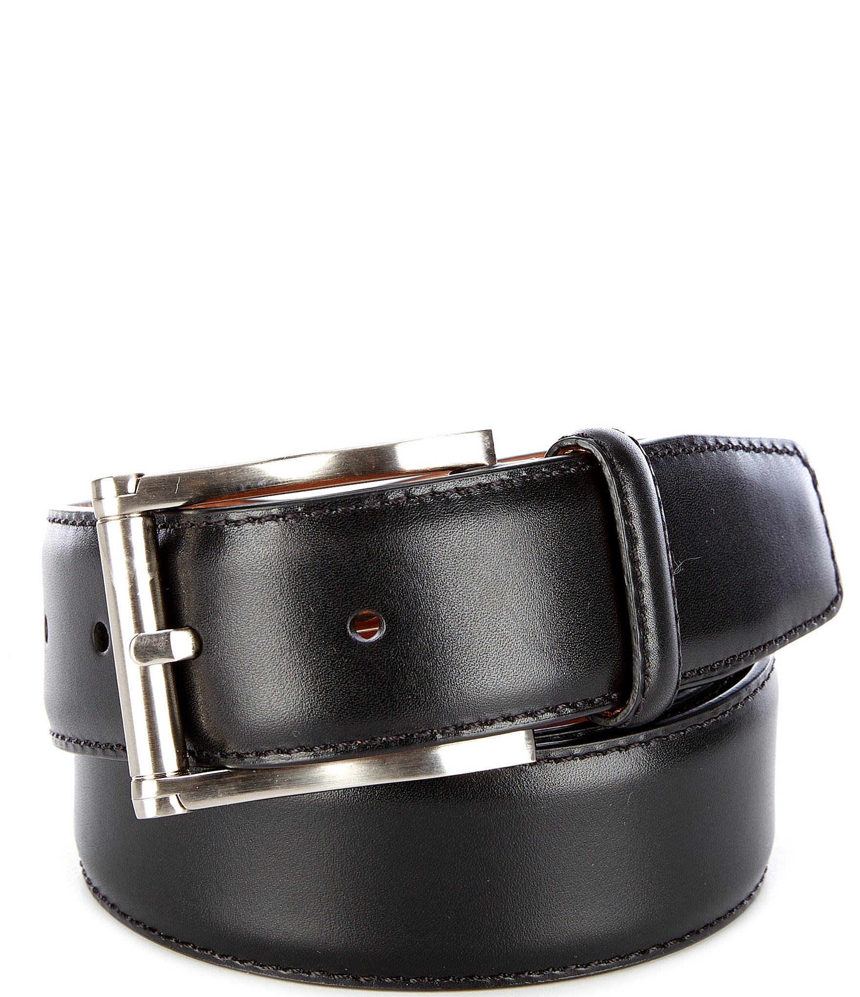Magnanni Men's Carbon Leather Belt | Dillard's
