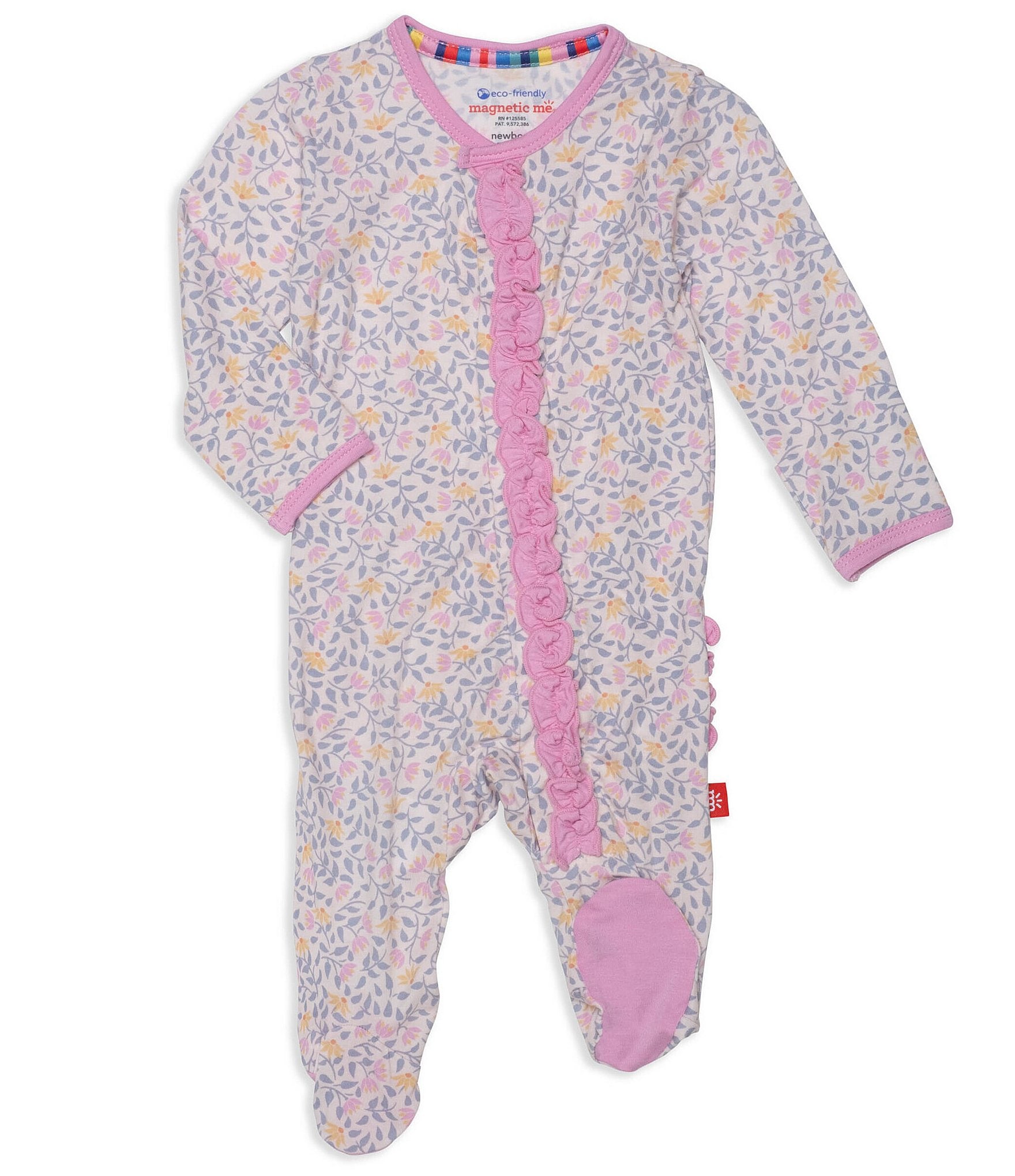 Baby girl magnetic sleeper hotsell coveralls