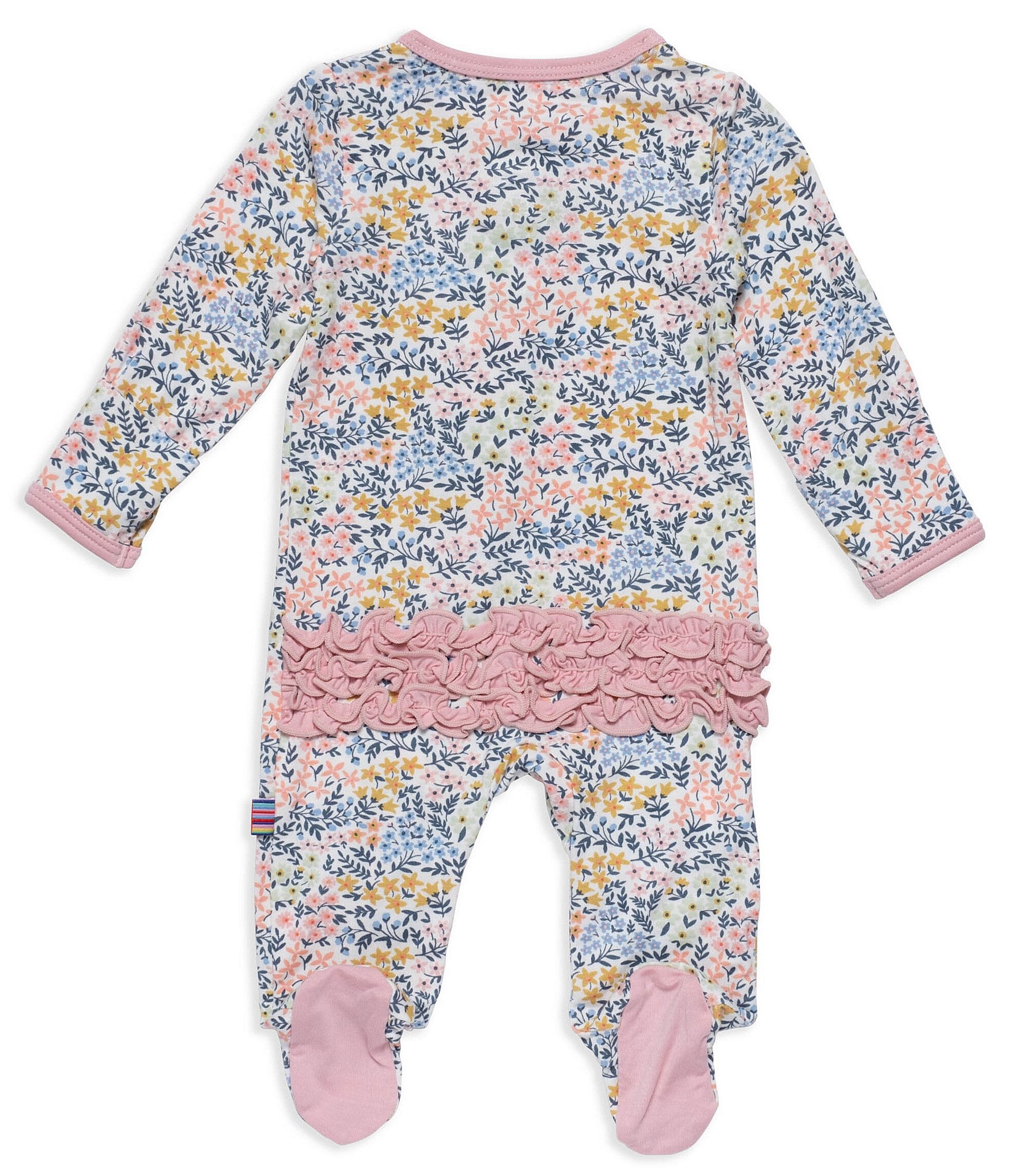 Magnetic Me Baby Girls Preemie-9 Months Long Sleeve Chelsea Floral Printed Footie Coverall