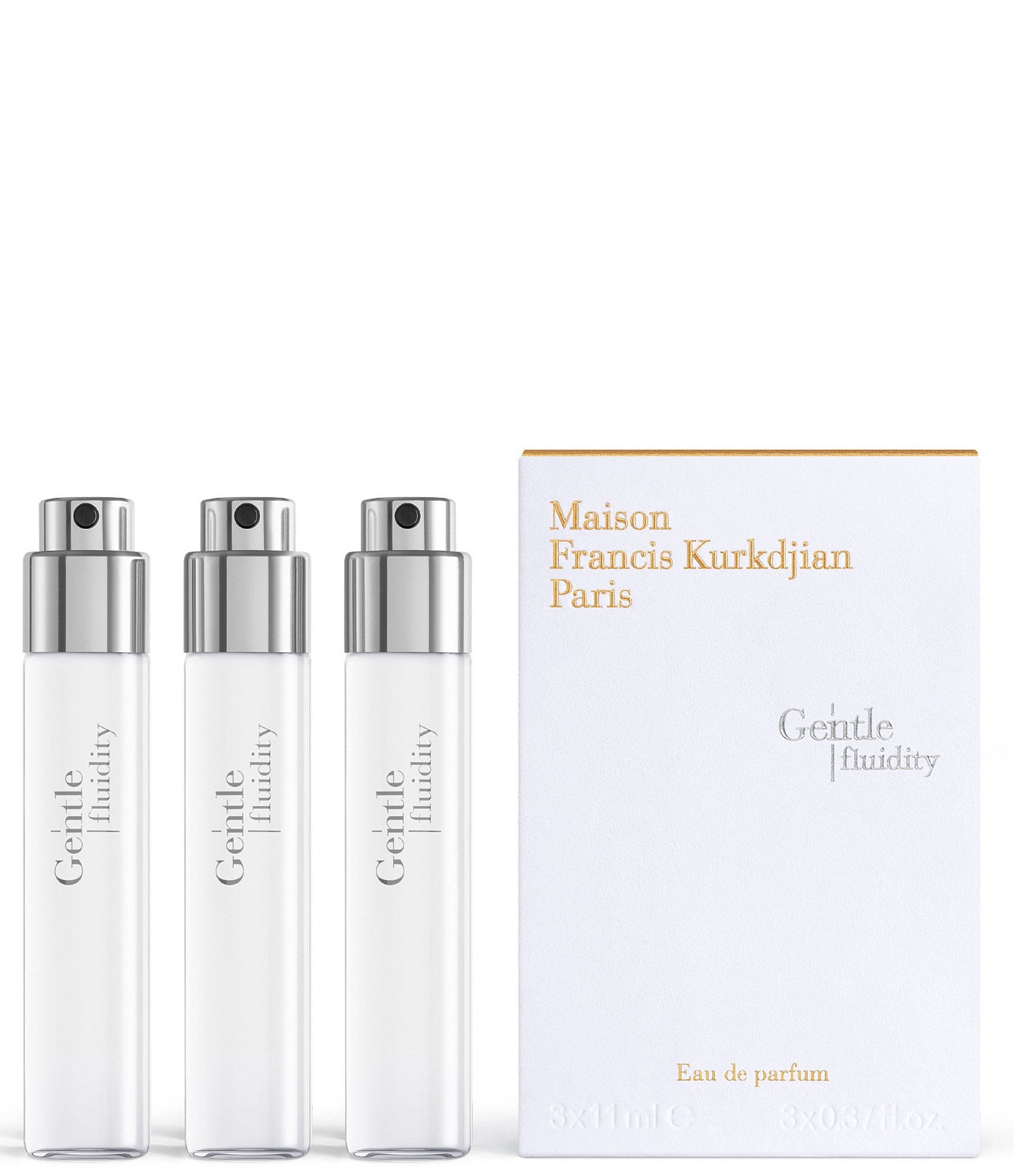 Maison Francis Kurkdjian Gentle Fluidity Silver Eau de Parfum Travel Refills, 3-Piece