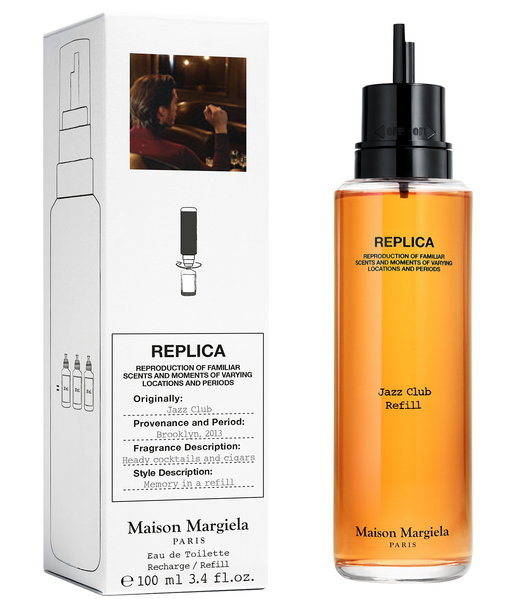 Maison Margiela REPLICA Jazz Club Eau de Toilette Refill, 3.4-oz.