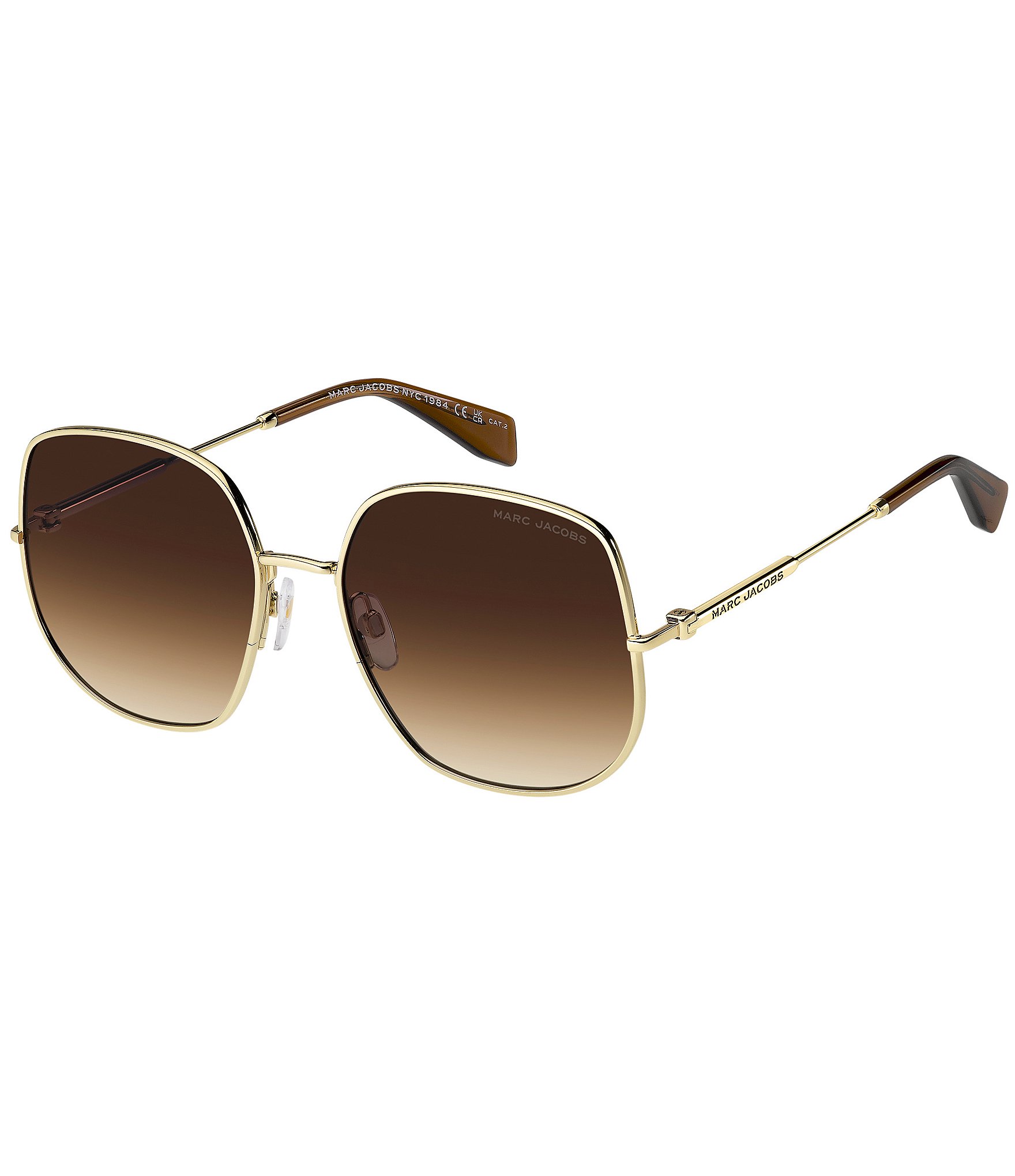 Marc Jacobs Brown Oversized Sunglasses (NWT) Marc Jacobs Square Oversized Womens Sunglasses - Beige  main image 3