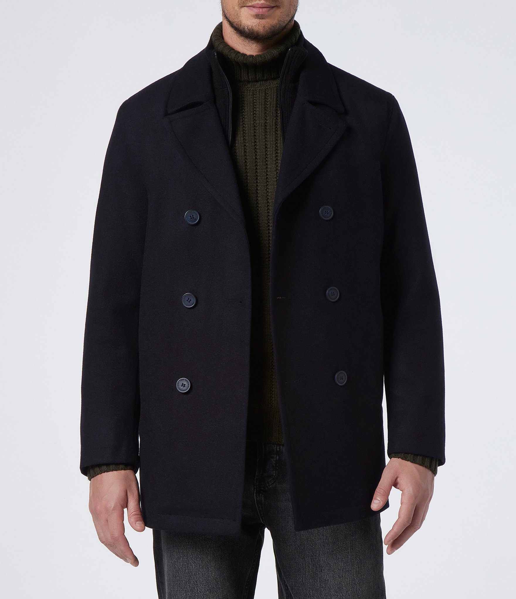 Marc New York Burnett M50 Wool Peacoat | Dillard's