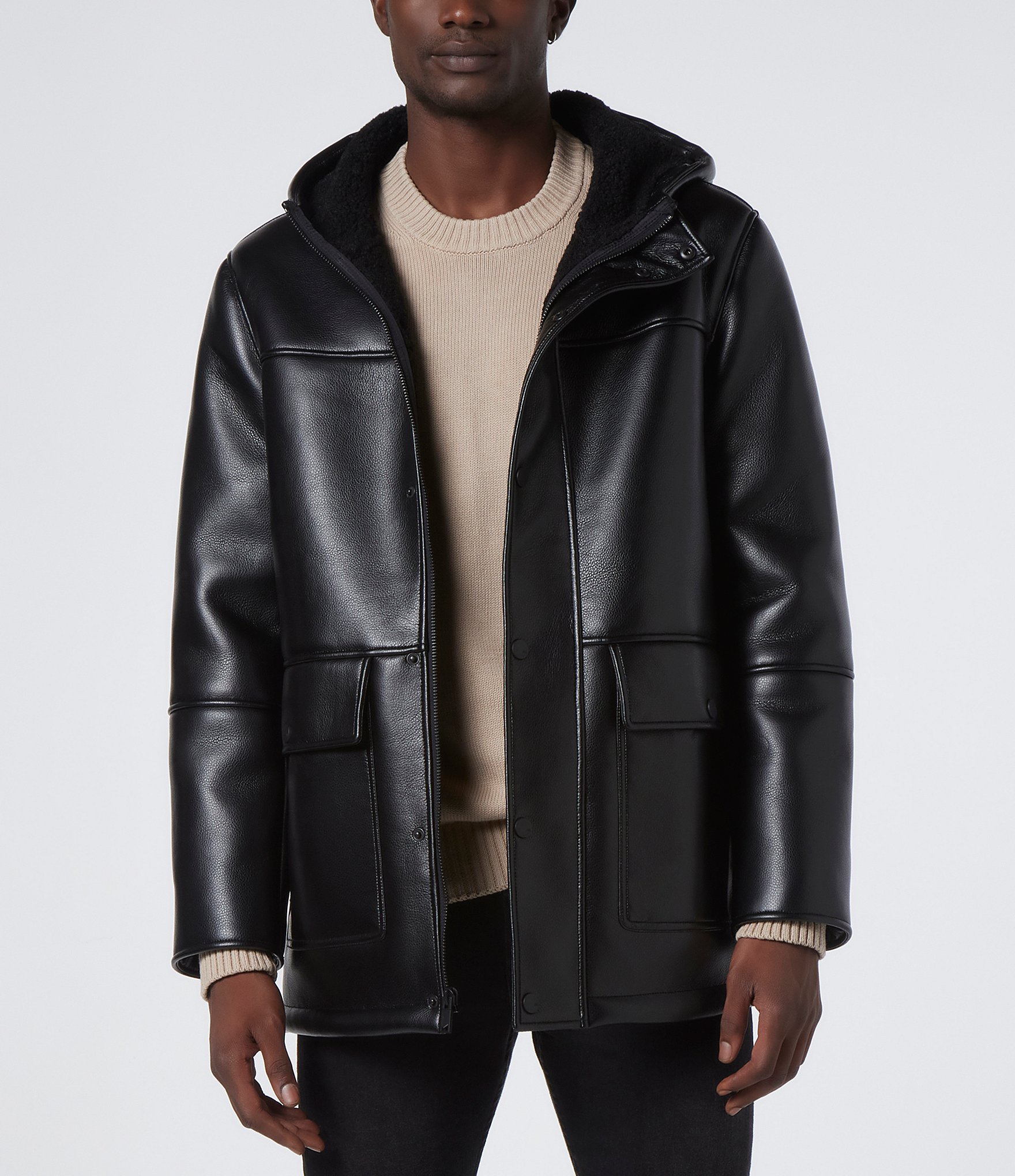 Marc new york 2025 shearling coat