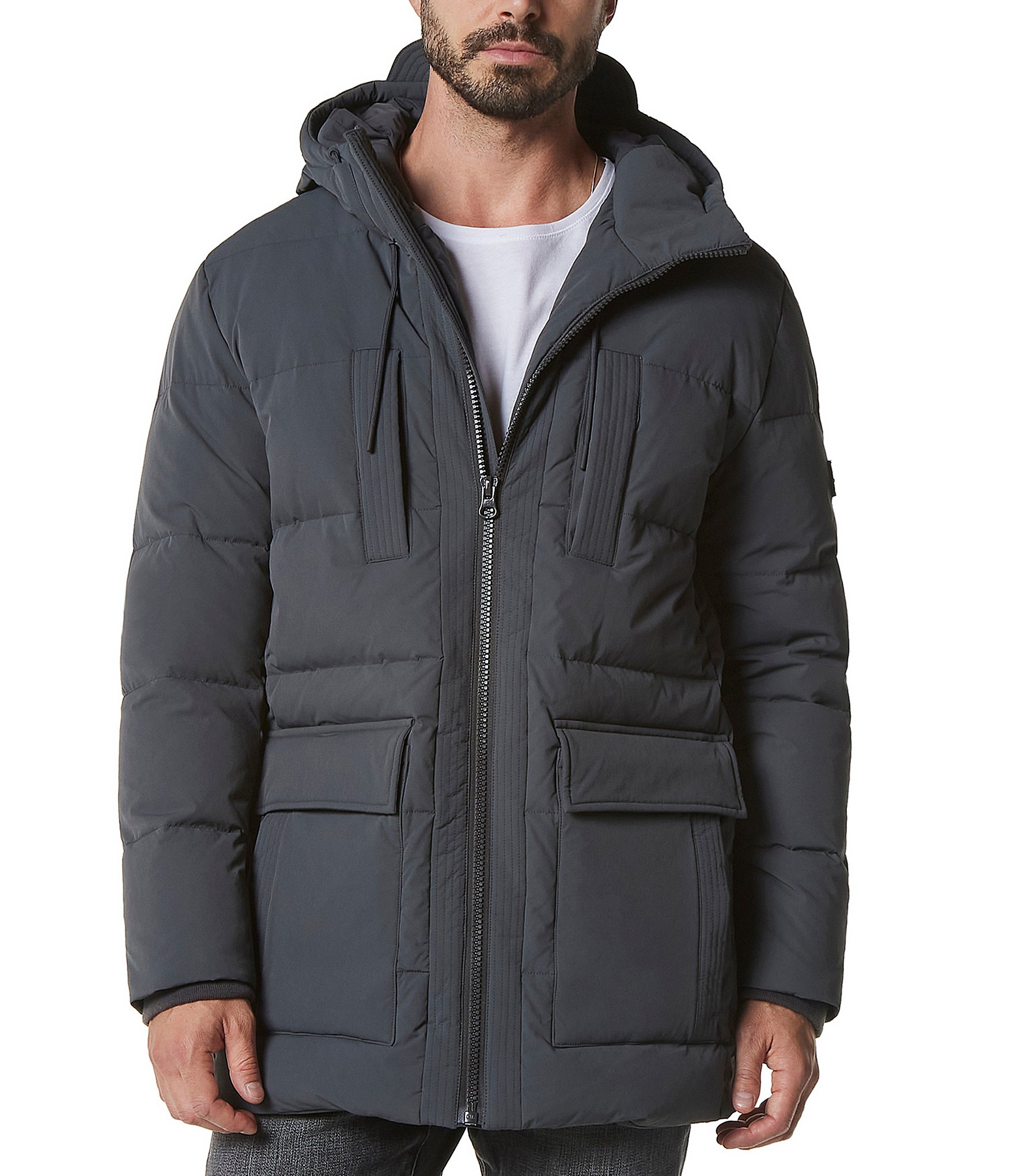 Marc New York Men's Silverton Full-Zip Hooded Parka Puffer Coat | Dillard's