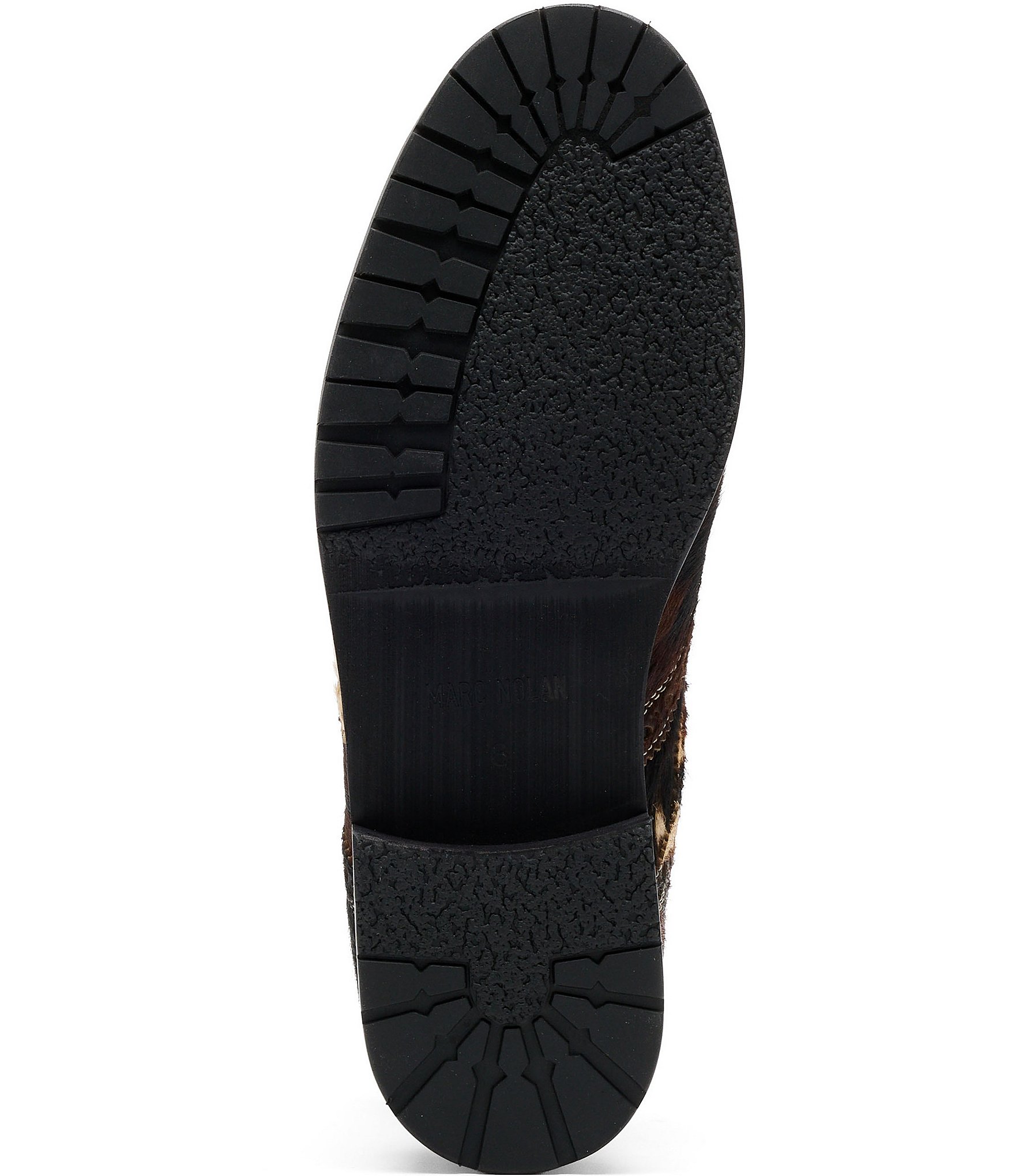 Marc Nolan Men's Belmont Cow Print Wingtip Brogue Detail Combat Boots