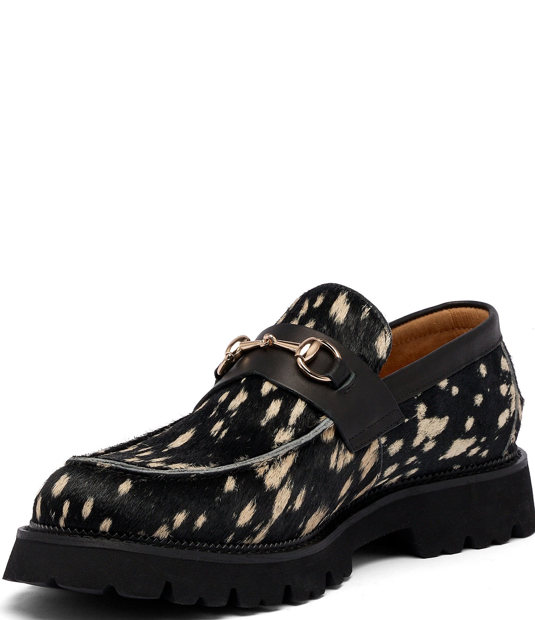 Marc Nolan Men's Blake Bit Buckle Lug Sole Loafers