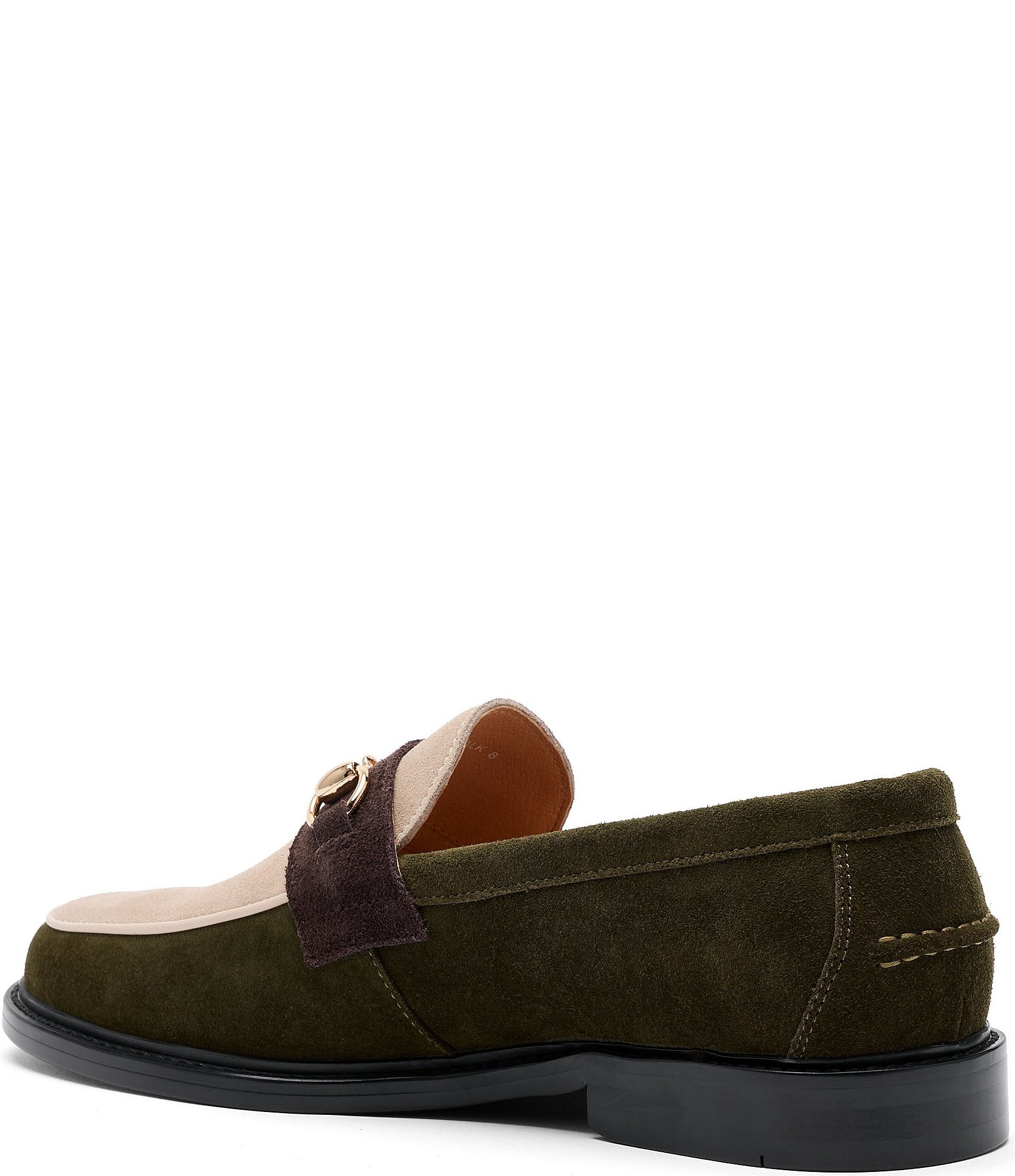 Marc Nolan Men's Boardwalk Suede Bit Buckle Loafers