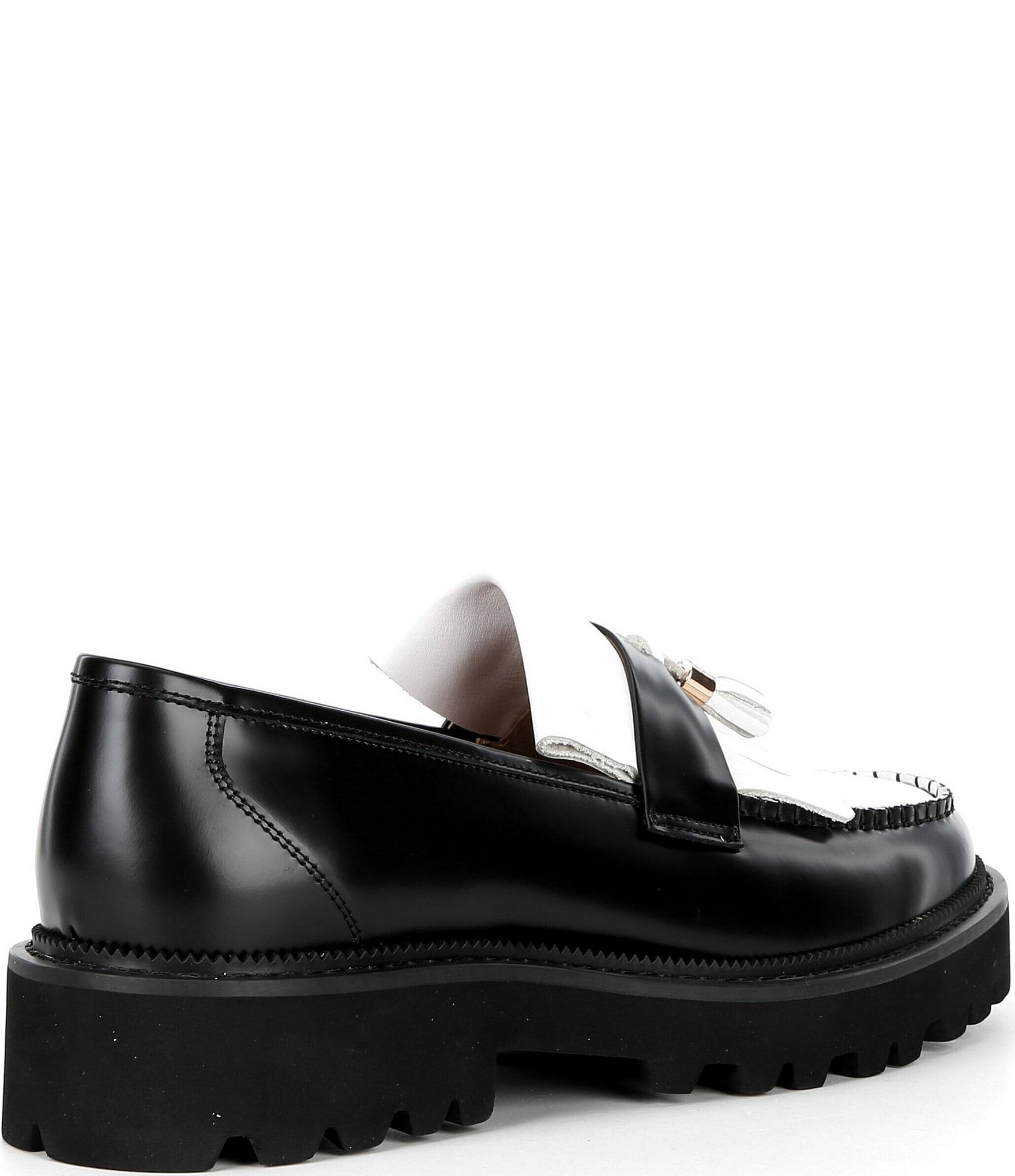 Marc Nolan Men's Journey Leather Kiltie Tassel Lug Loafers