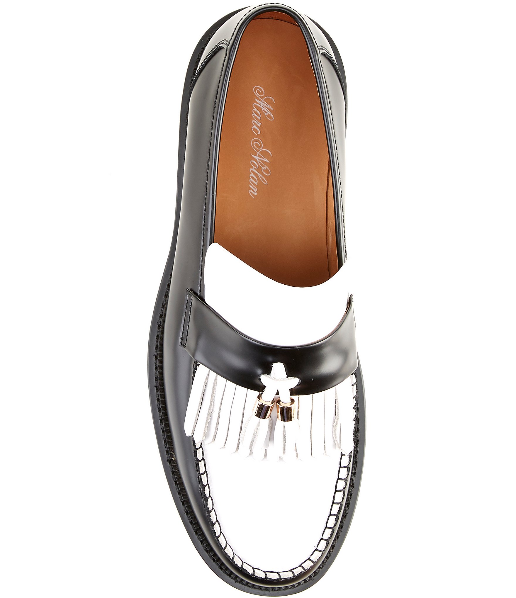Marc Nolan Men's Journey Leather Kiltie Tassel Lug Loafers