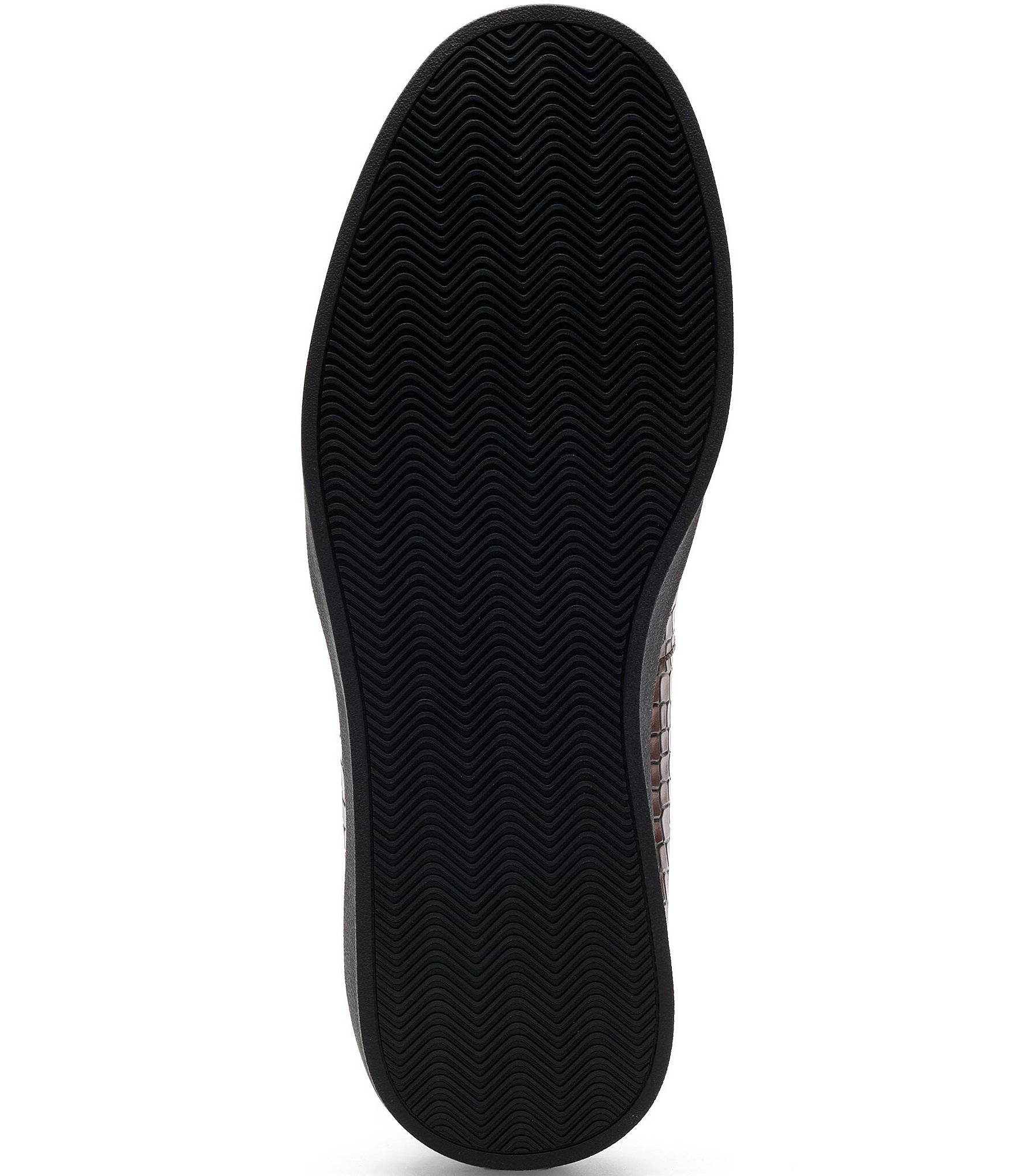 Marc Nolan Men's Remy Croco Embossed Leather and Shearling Loafers