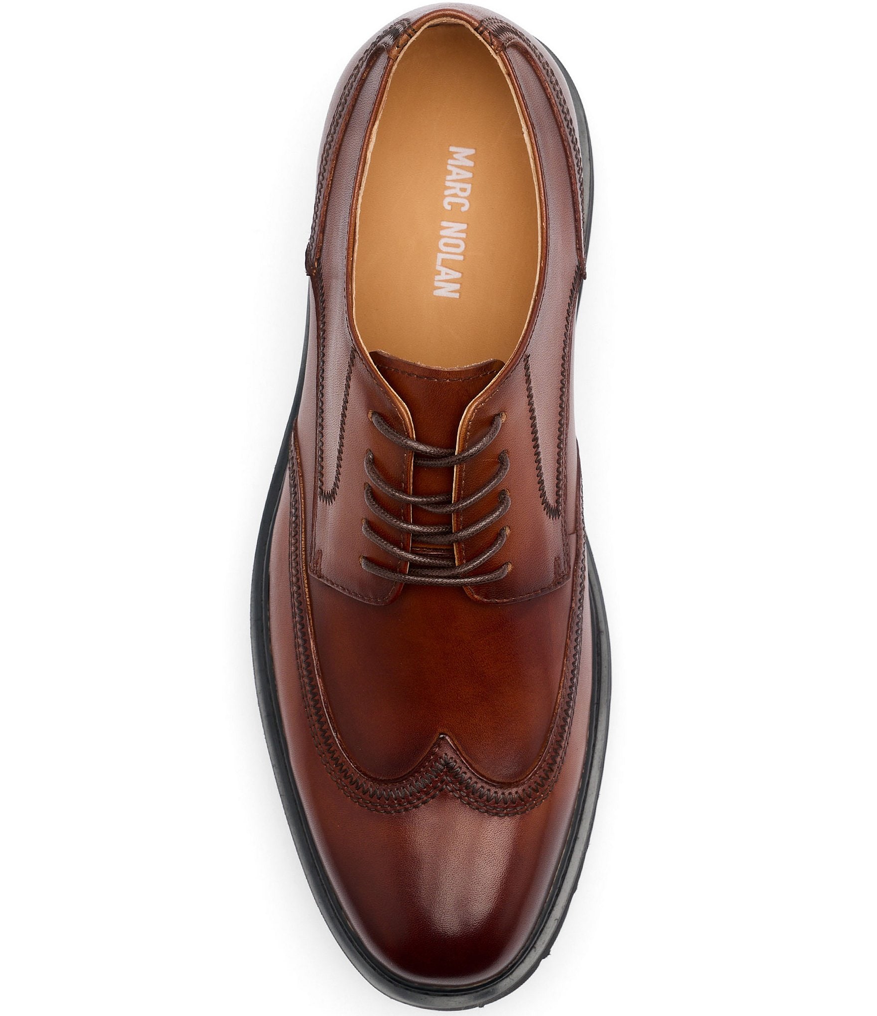 Marc Nolan Men's Ronan Leather Lug Wingtip Oxfords