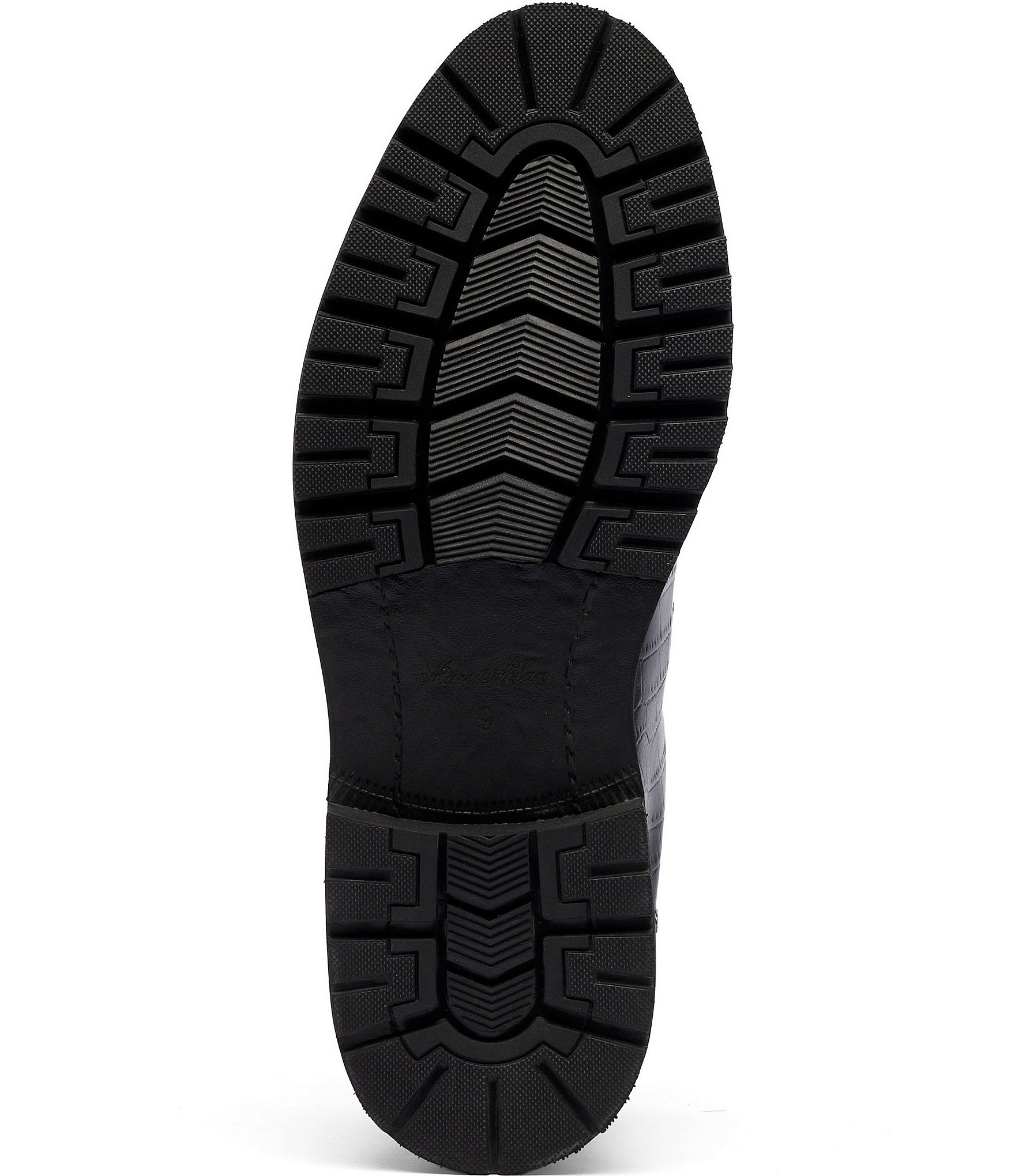 Marc Nolan Men's Summit Crocodile Embossed Leather Hikers