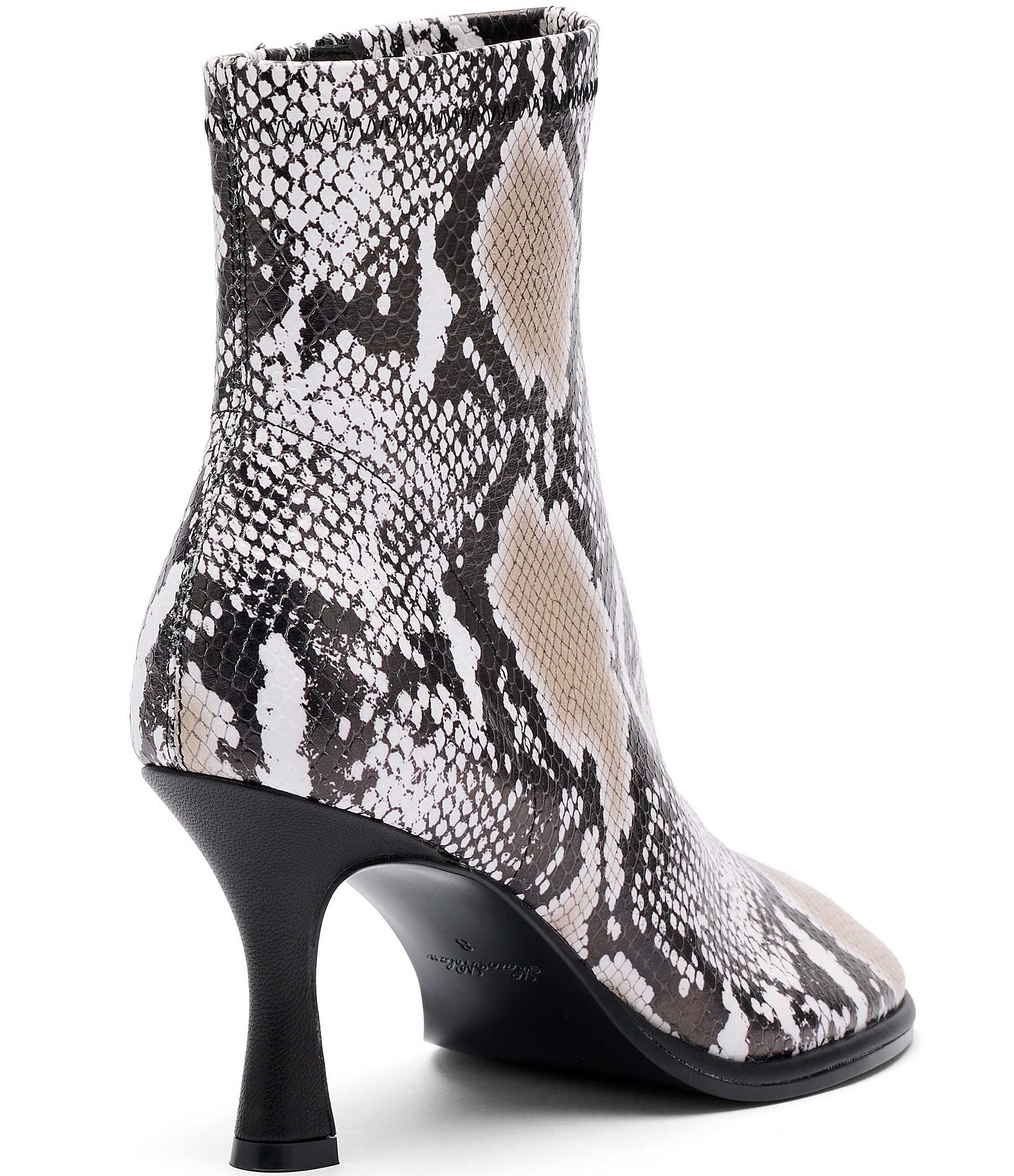 Marc Nolan Women's Gloria Snake Embossed Leather Ankle Boots
