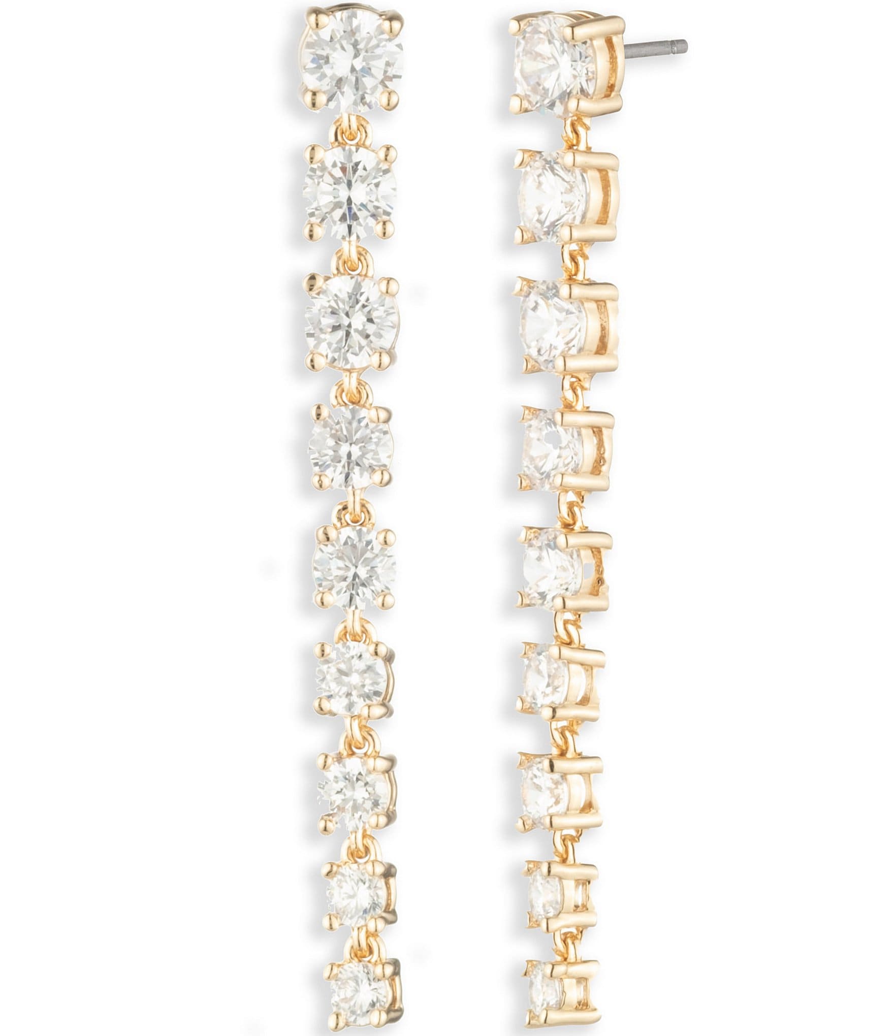 Marchesa Crystal Linear Earrings