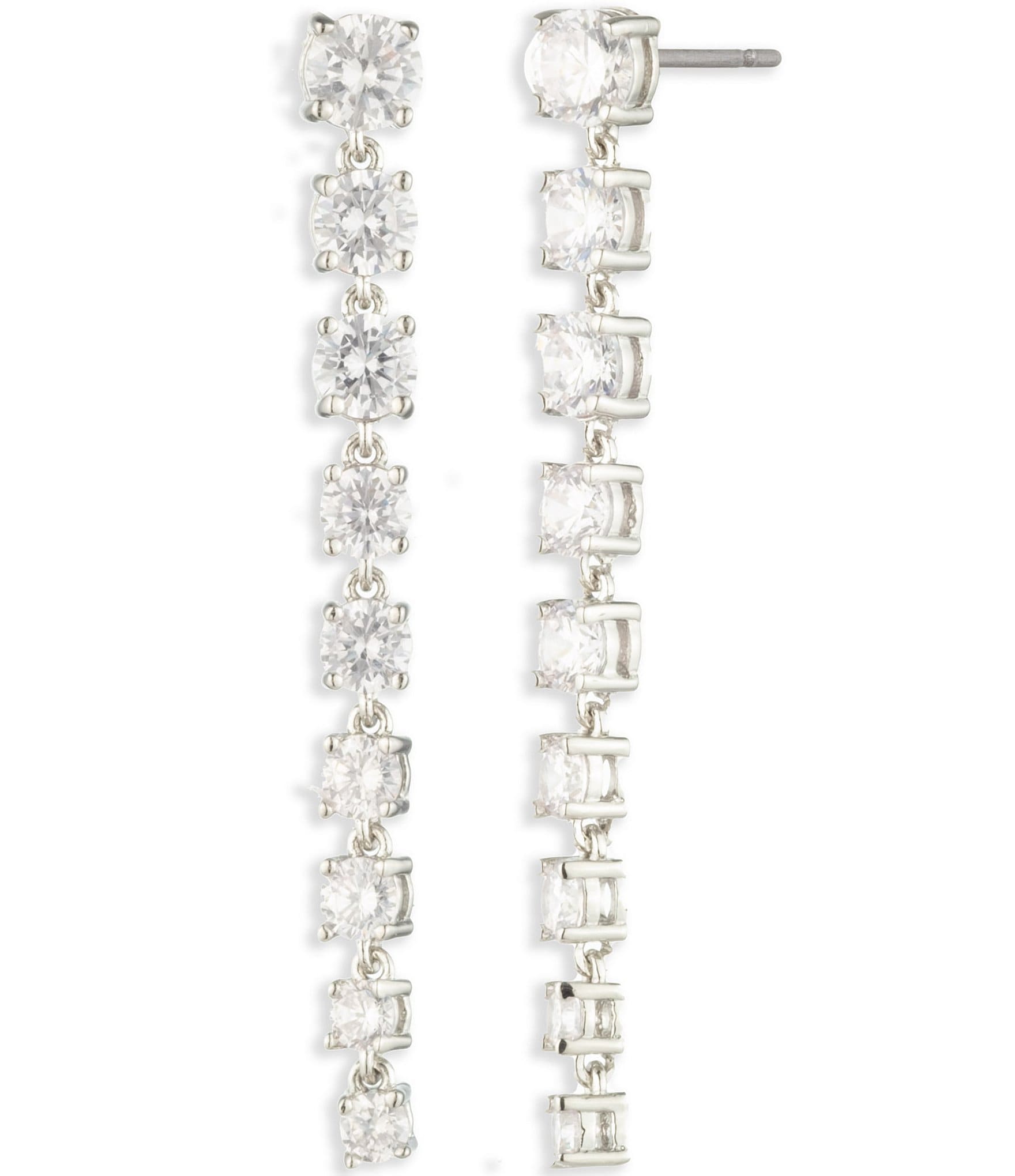 Marchesa Crystal Linear Earrings