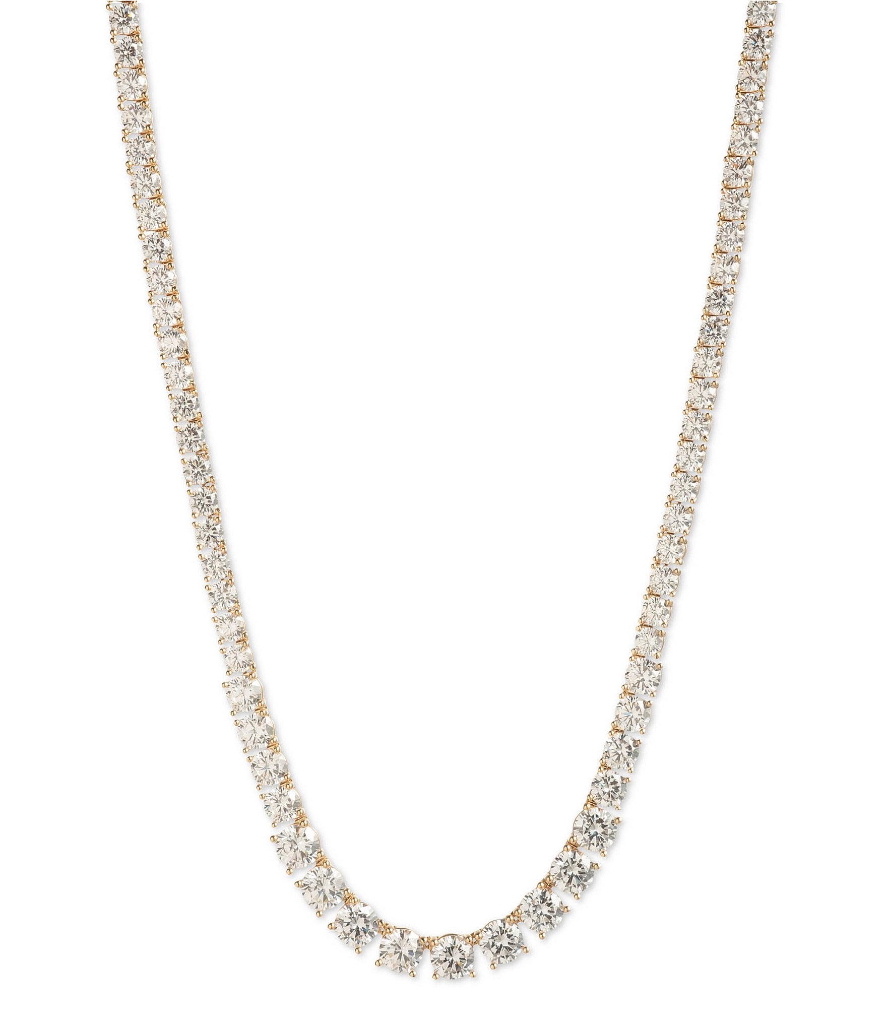 Marchesa Crystal Stone Collar Necklace