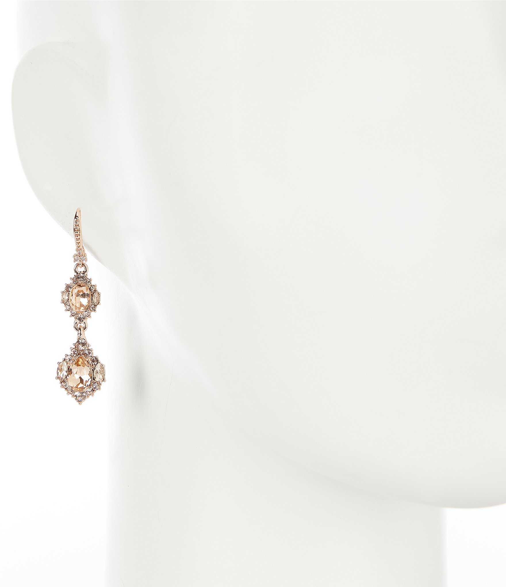 Marchesa Double Crystal Drop Earrings