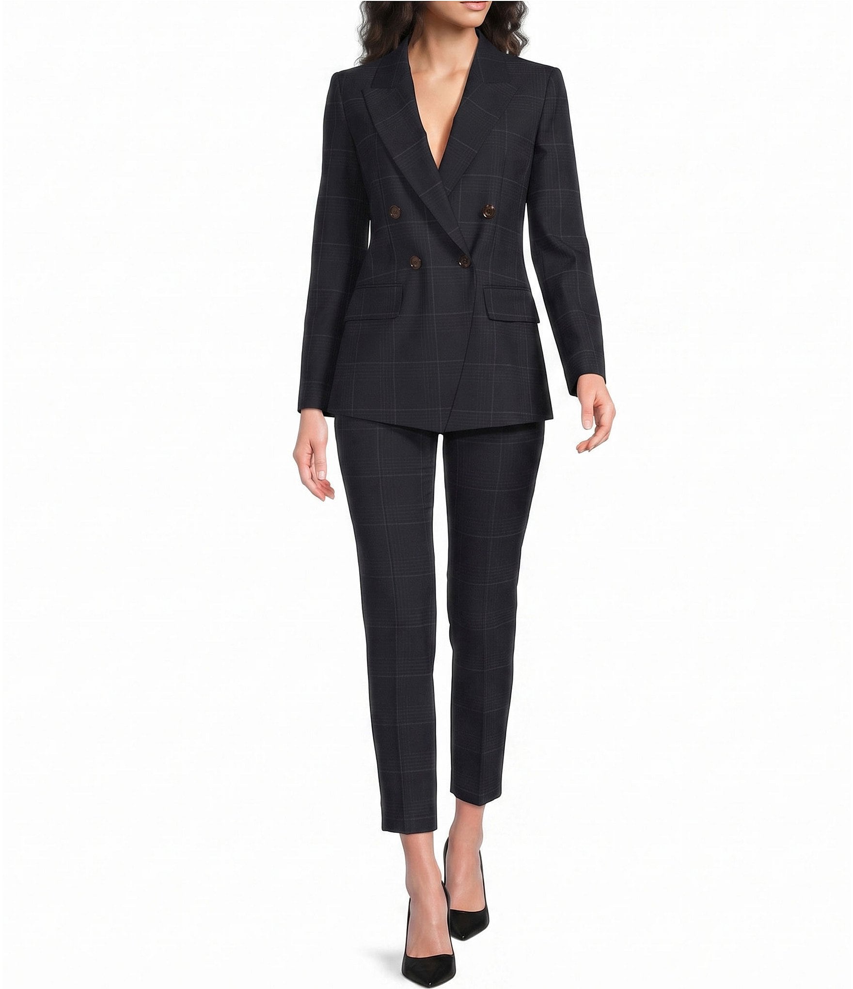 Marella Mllefedra Double Breasted Check Blazer