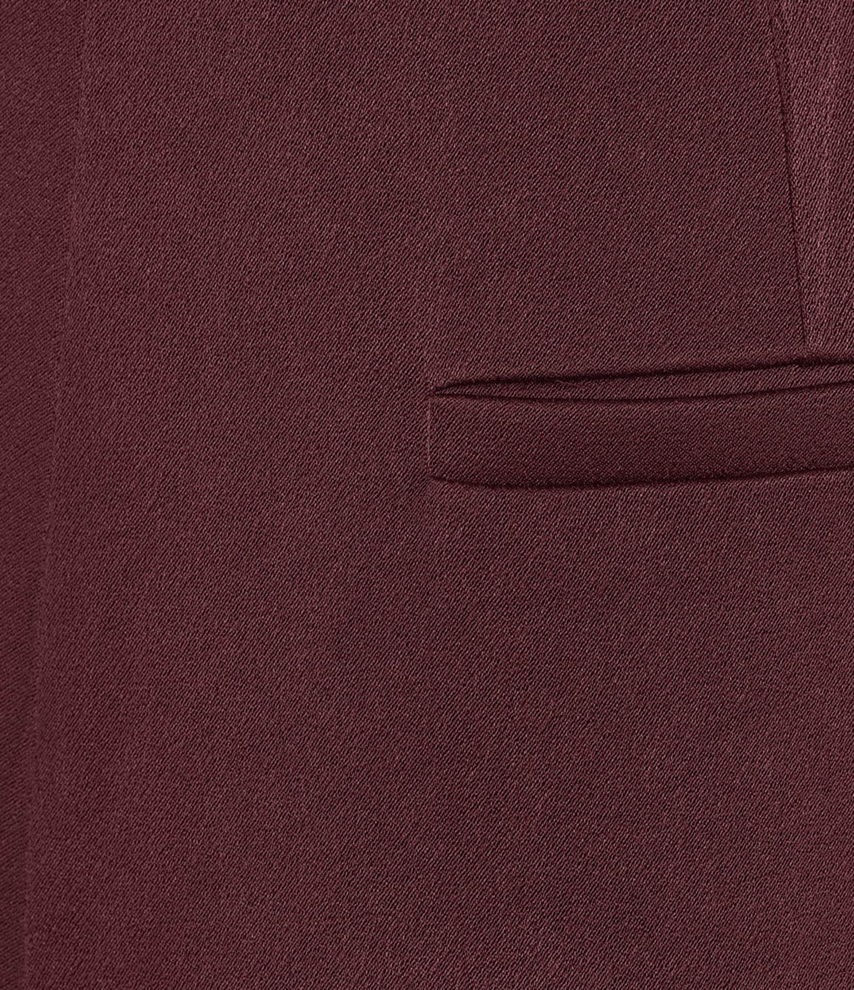 Marella Wolf Satin High Rise Wide Leg Trouser Pants