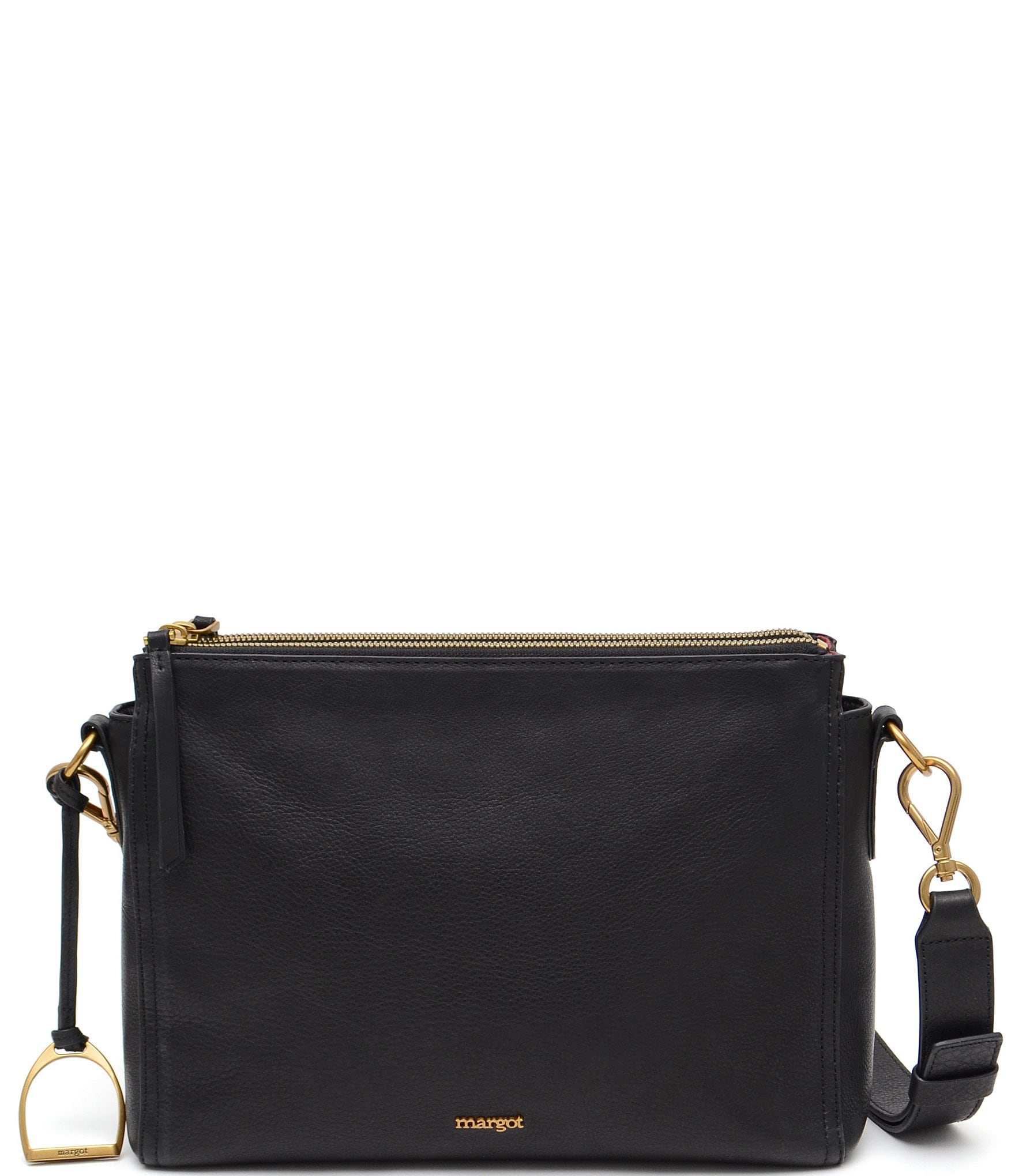 Margot Cloud Leather Hayden Double Zip Crossbody Bag | Dillard's