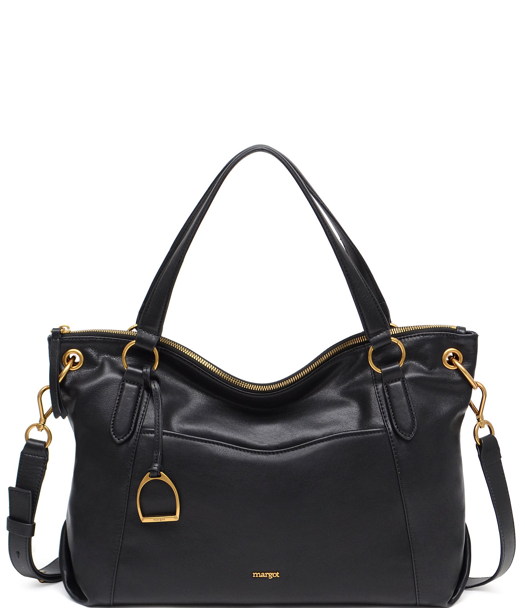 Margot Mia Leather Convertible Shoulder Crossbody Bag | Dillard's