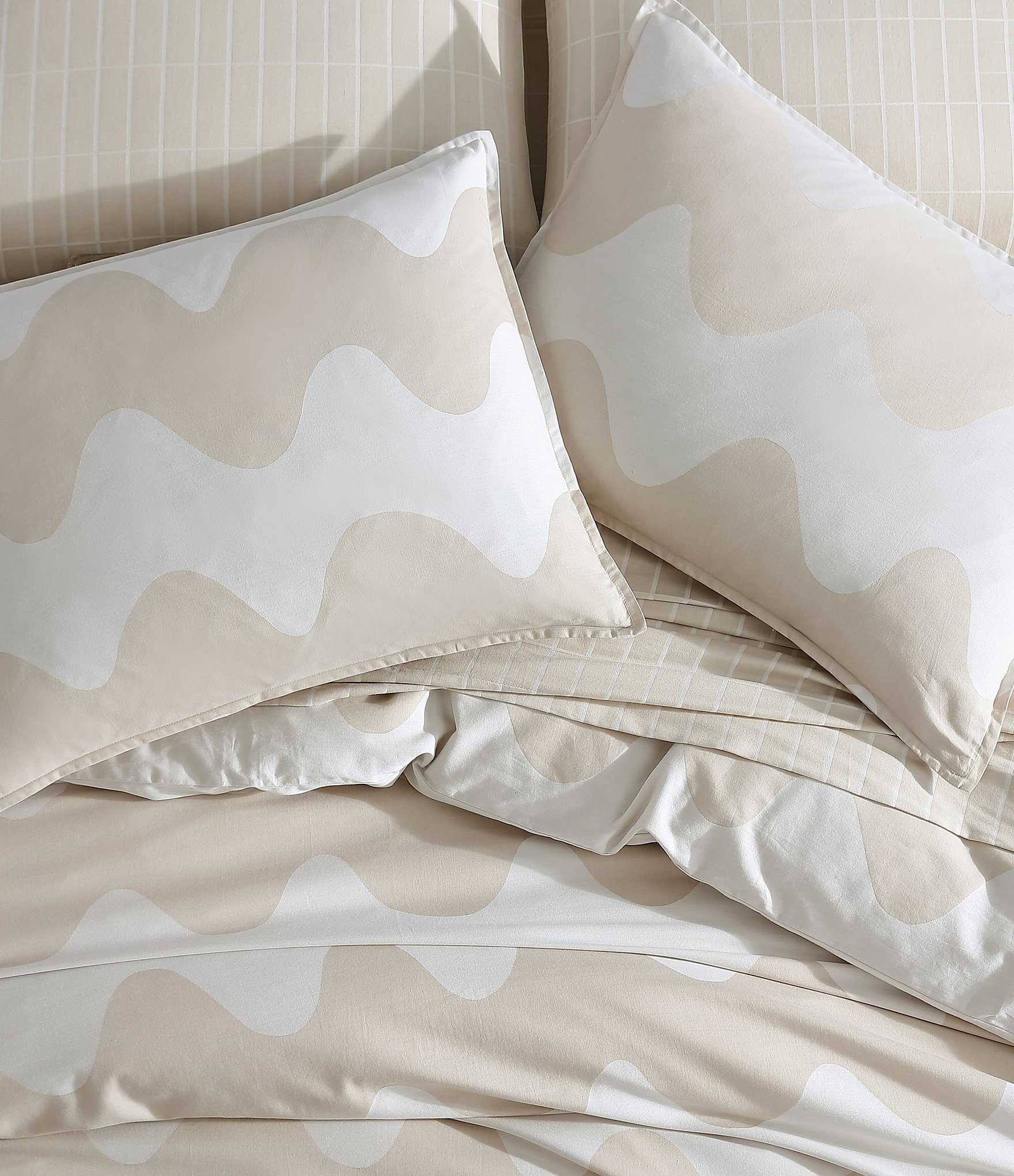 Marimekko Lokki Woven Wave Print Duvet Cover Mini Set