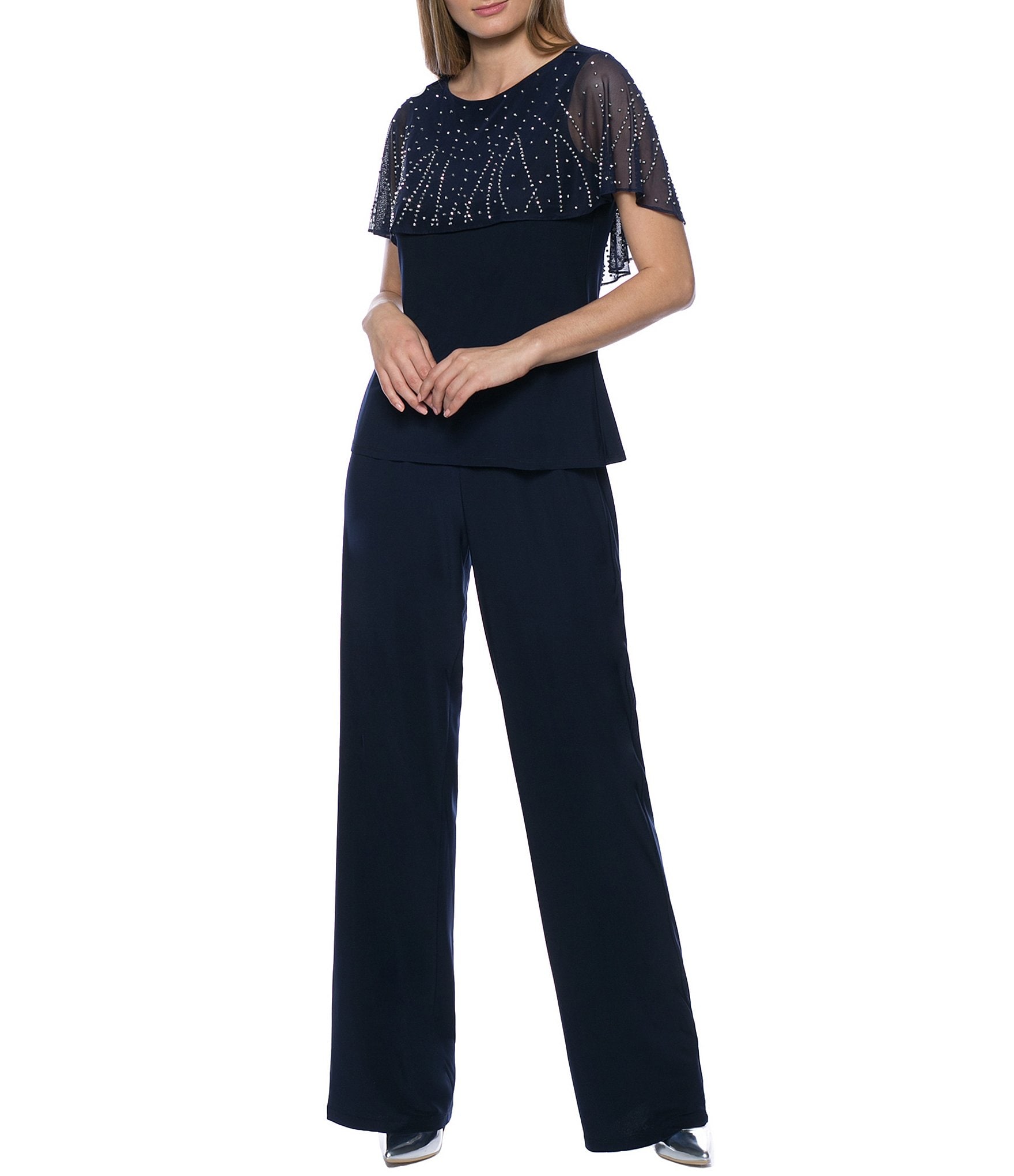 navy blue evening dress: Mother of the Bride Pant Suits & Sets